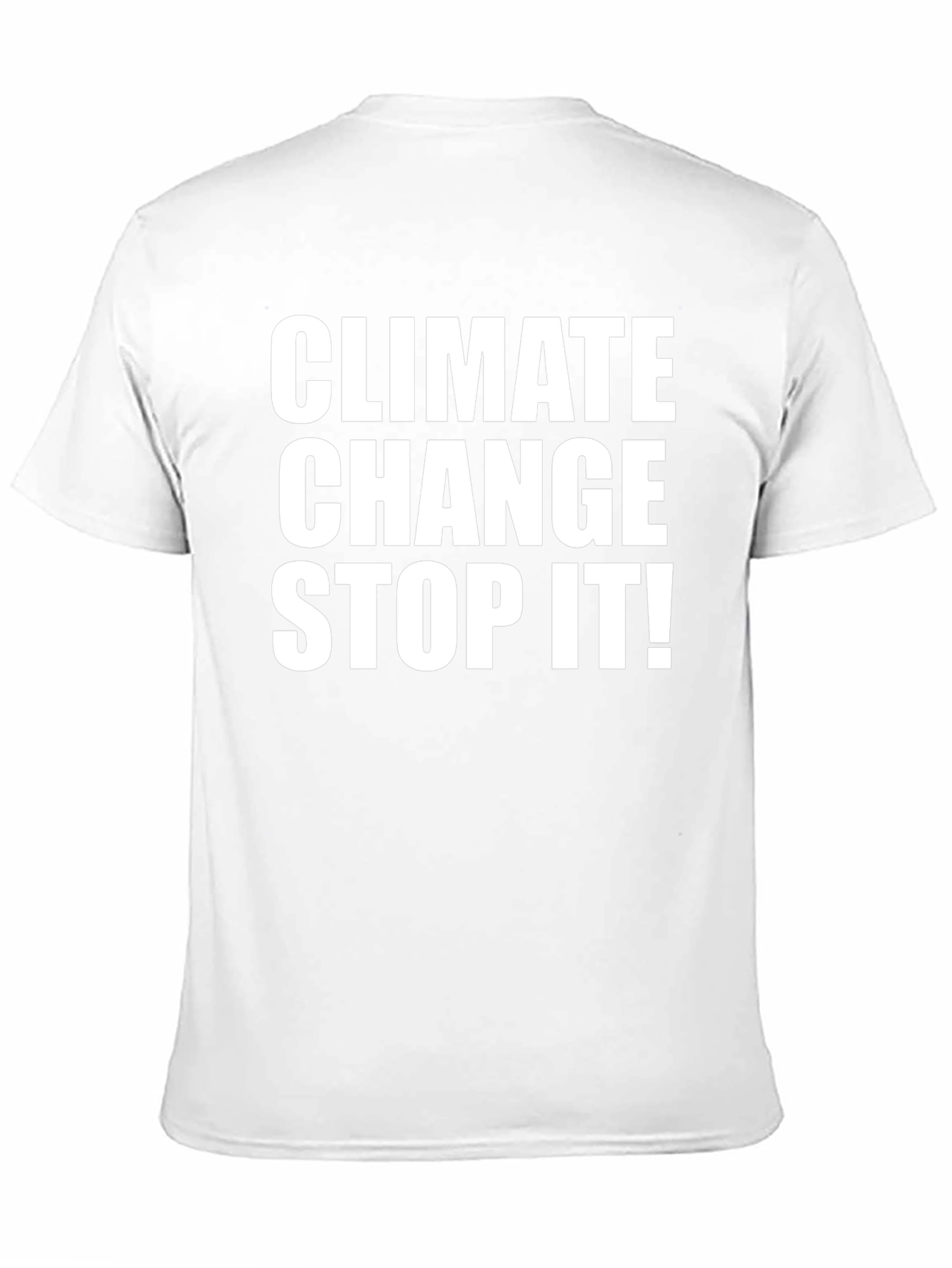 Black Climate Change Stop It! Graphic T-Shirt view 11