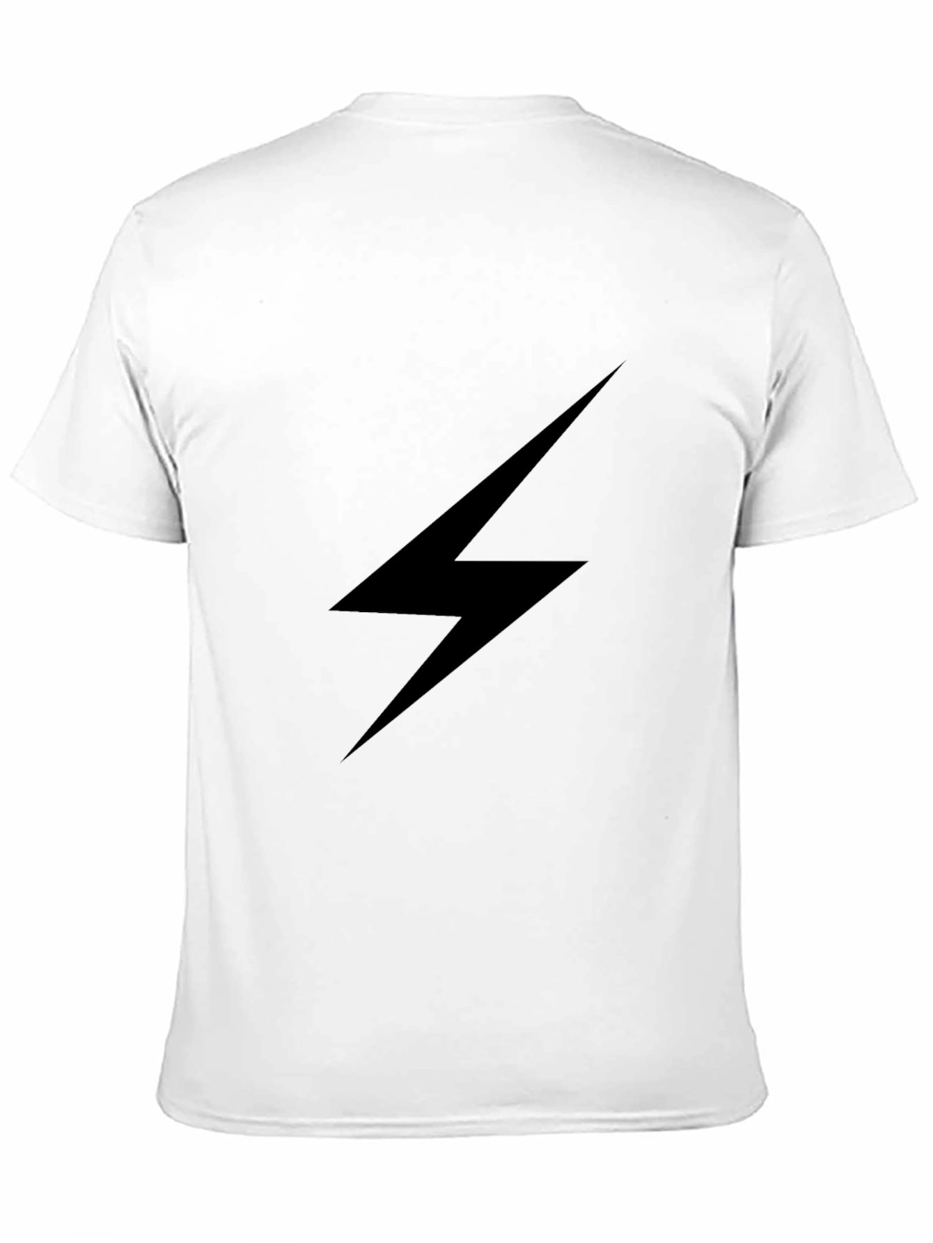 Black Black Lightning Bolt Graphic Tee - Stylish Casual Wear view 11