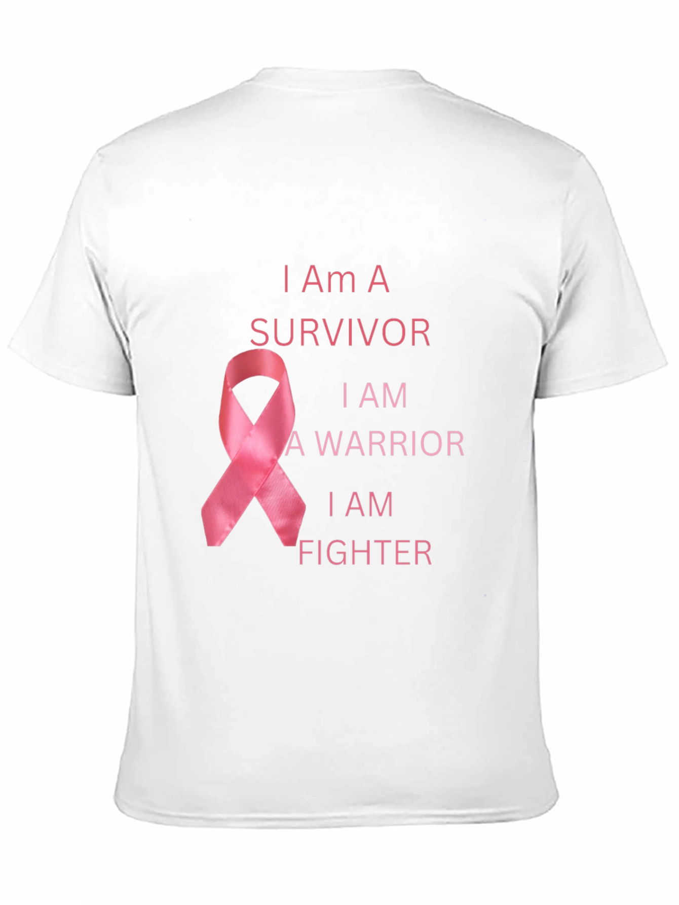 Black I Am A Survivor Breast Cancer Awareness T-Shirt view 11