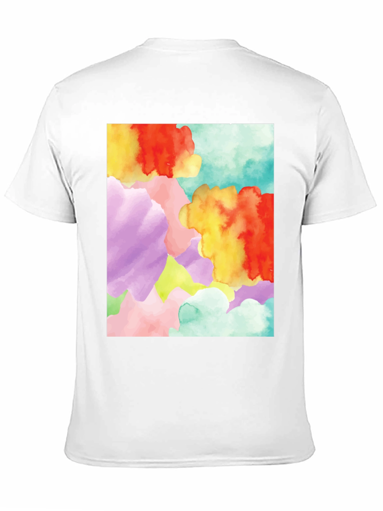 Black Abstract Watercolor Graphic Tee - Unique Design view 11
