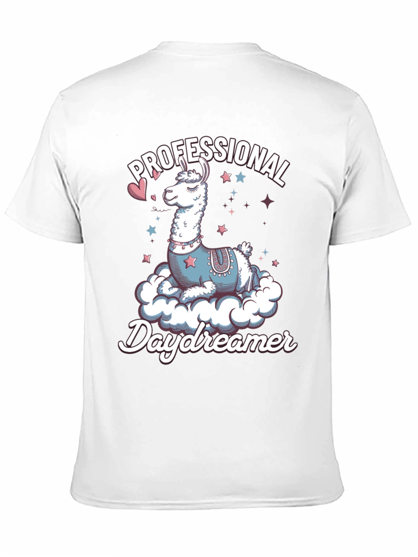 Black Professional Daydreamer Llama Graphic Tee view 11