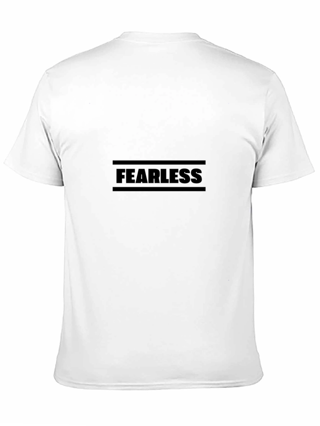 Black Fearless Black Graphic Tee - Stylish Casual Wear view 11