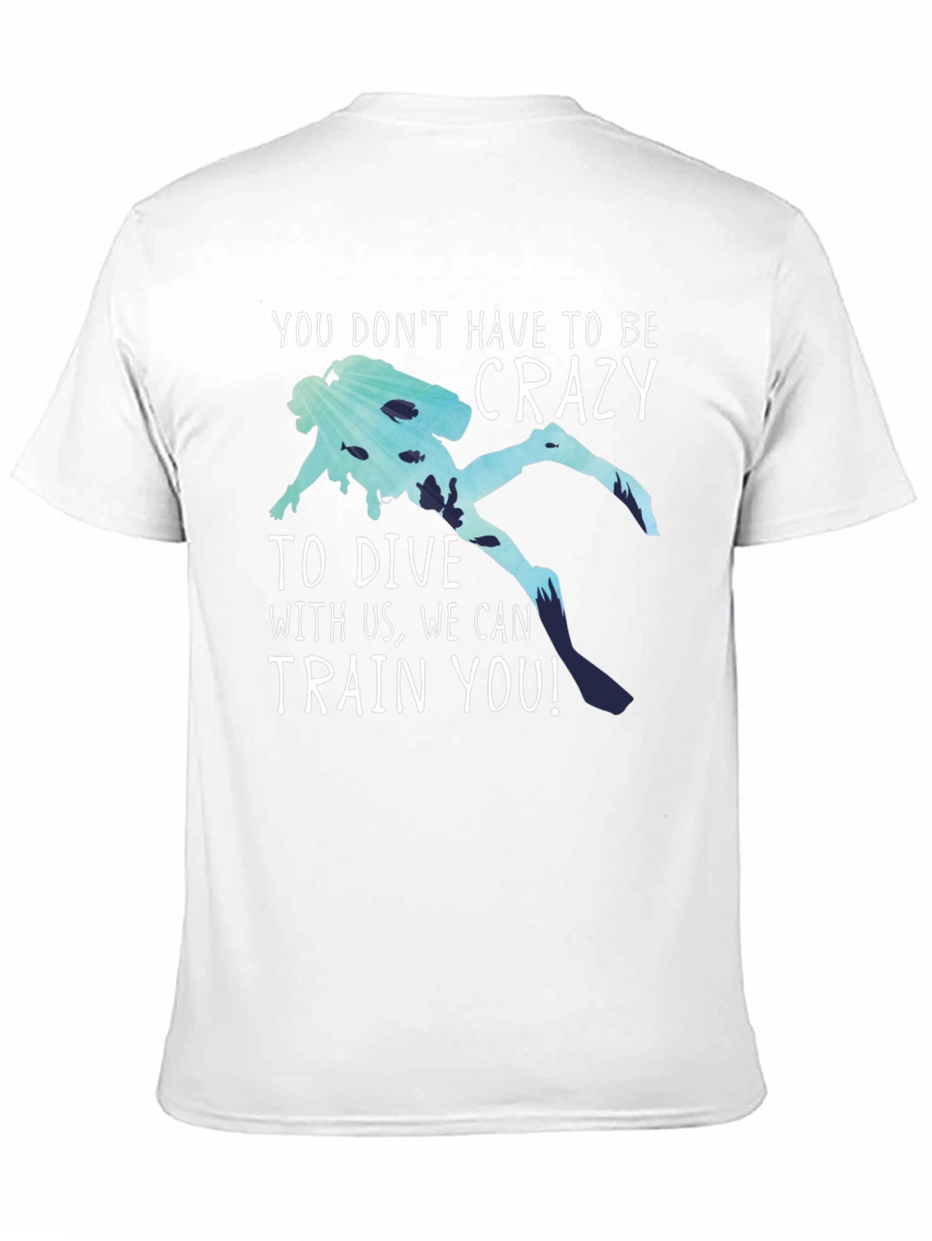 Black Funny Diving T-Shirt: No Crazy Divers Needed! view 11