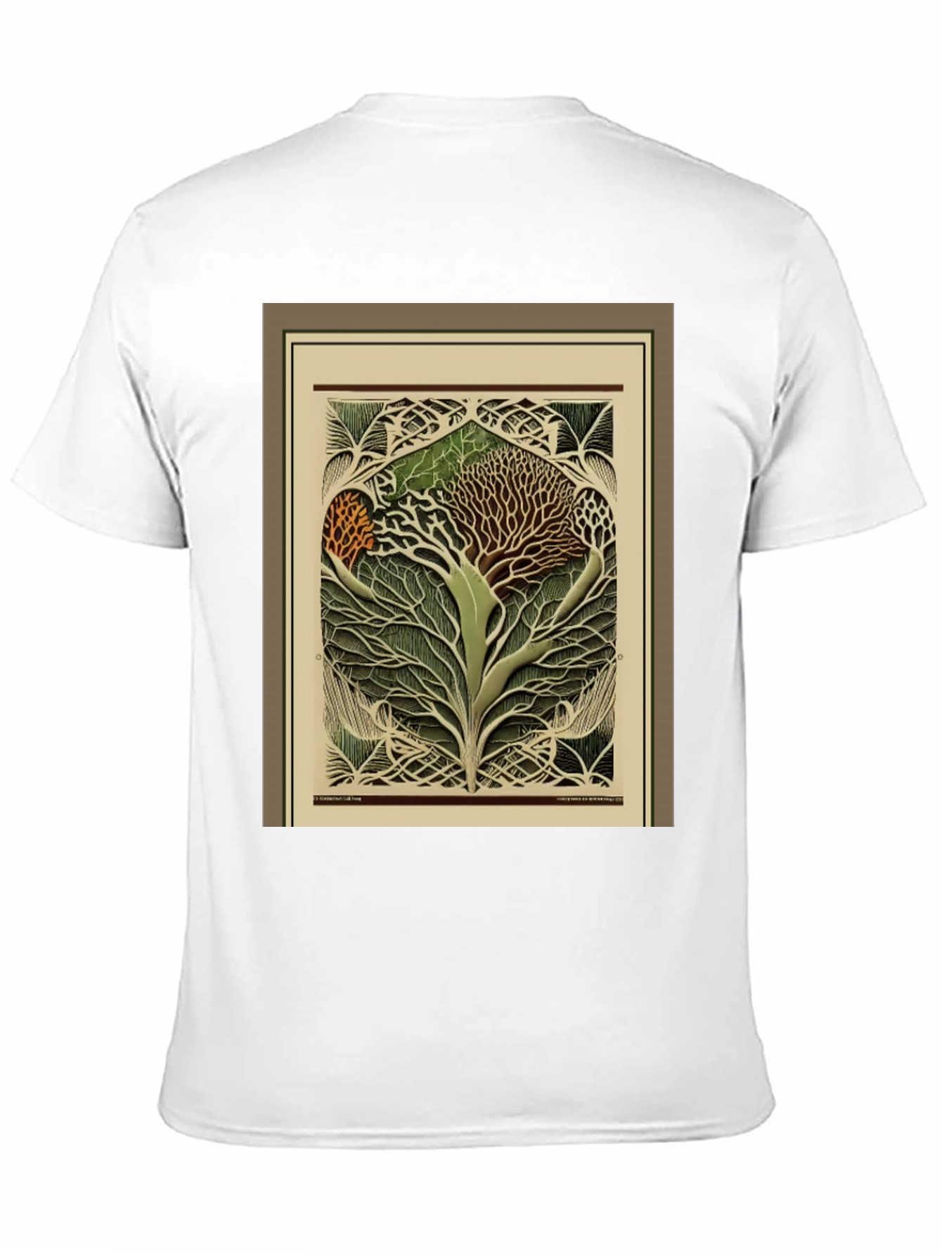 Black Arboreal Art Tee - Unique Tree of Life Design view 11
