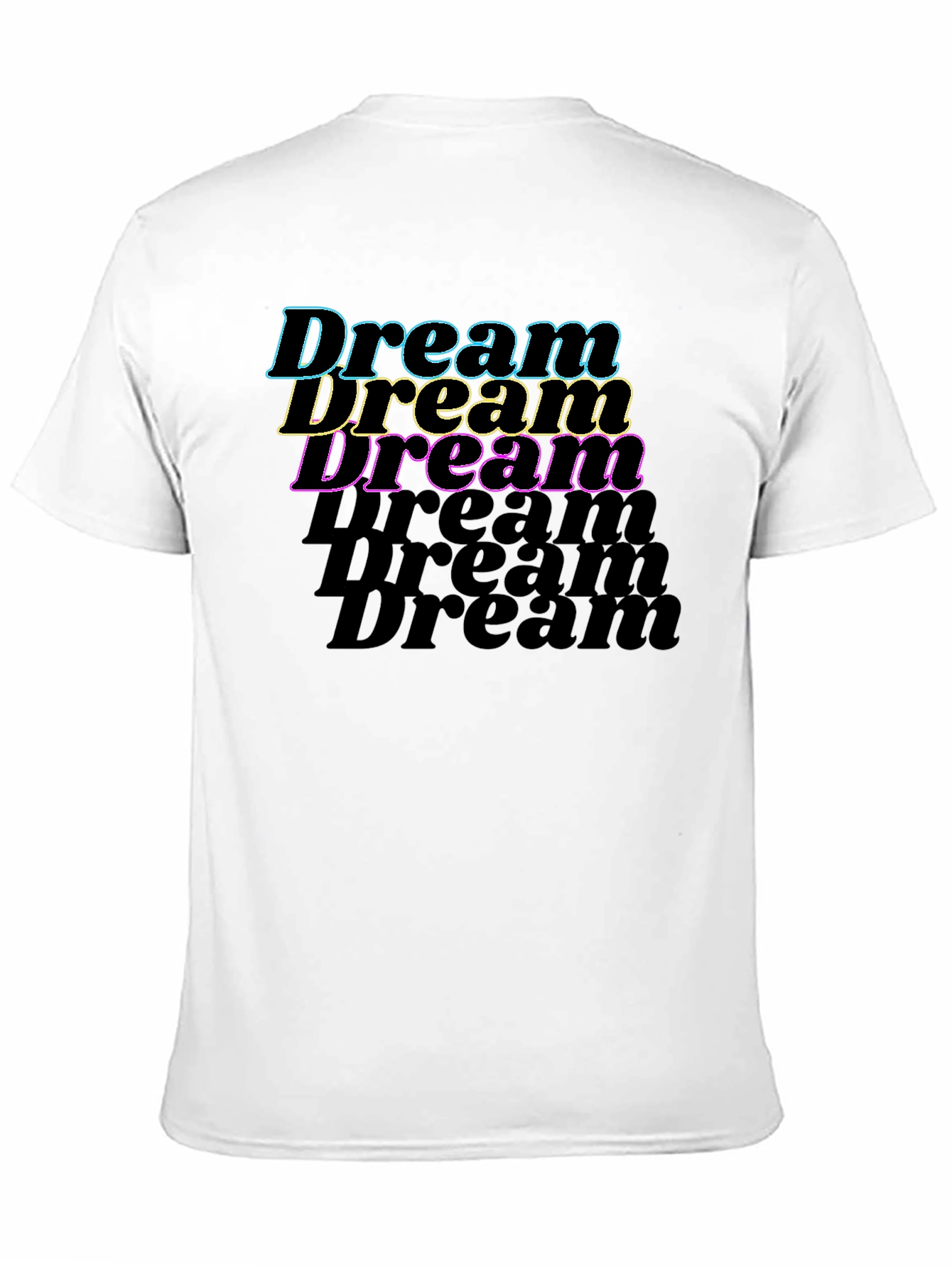 Black Dream Text Graphic Black T-Shirt view 11