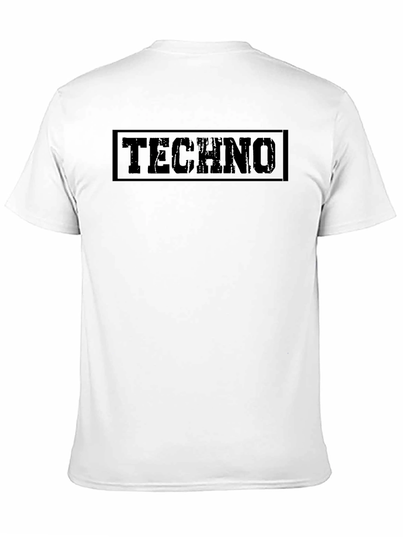 Black Black Techno Graphic T-Shirt view 11