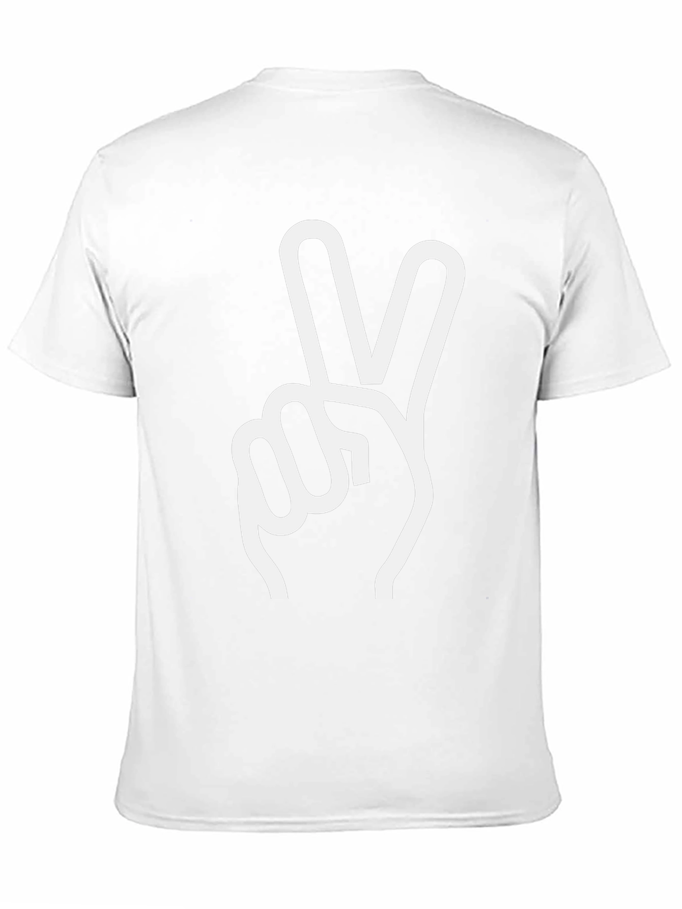 Black Peace Sign Graphic Tee - Black view 11