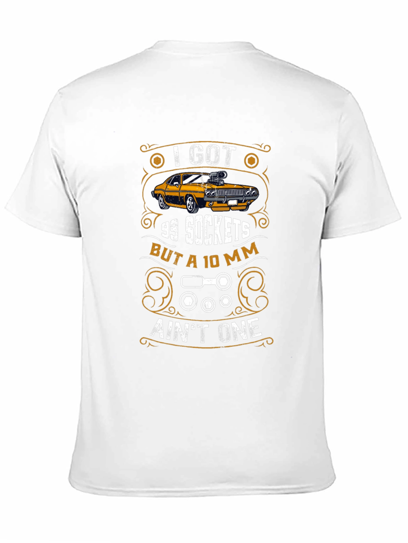 Black I Got 99 Sockets Funny Mechanic Car T-Shirt view 11