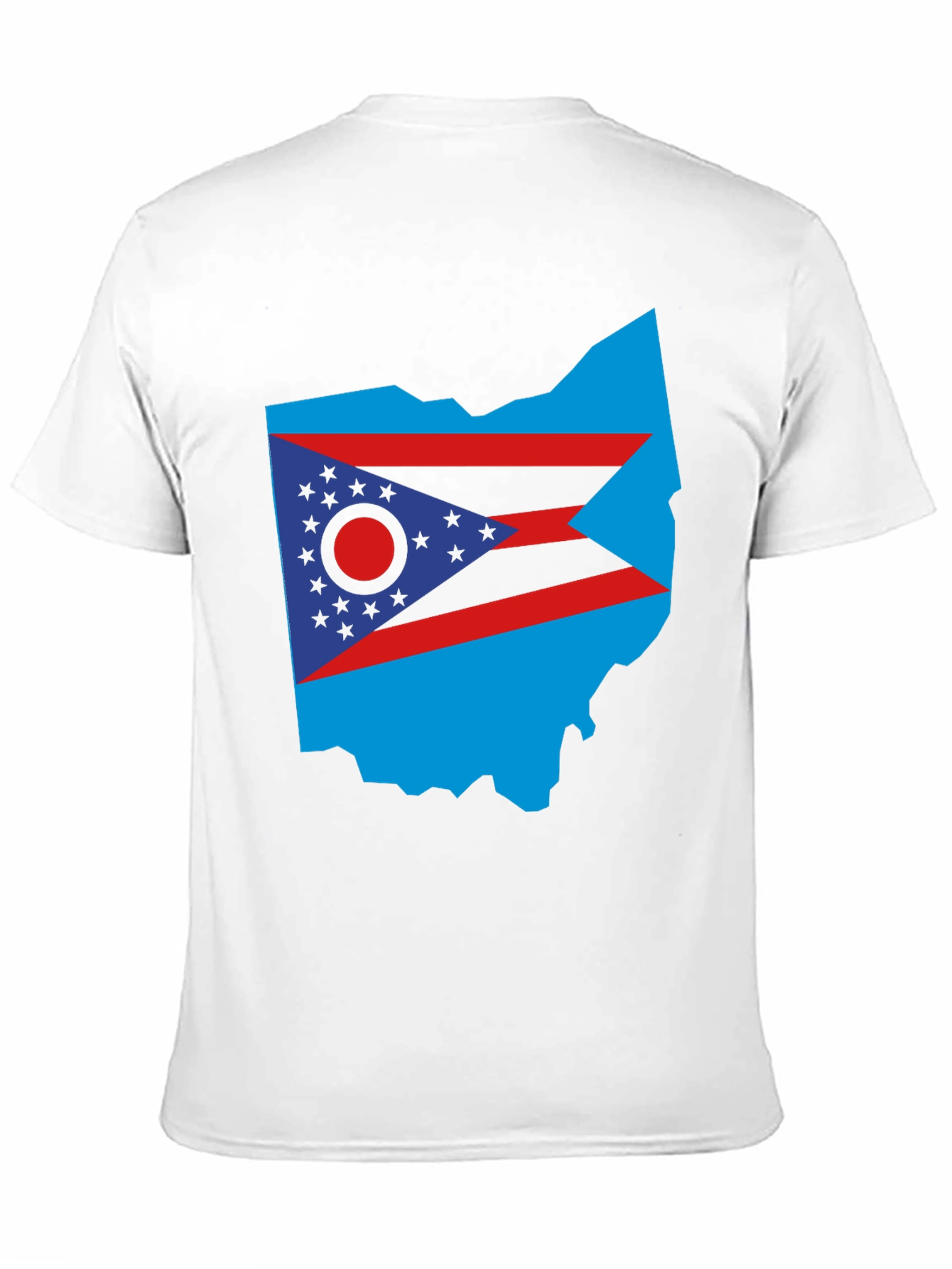Black Ohio State Flag T-Shirt - Bold Patriotic Style view 11
