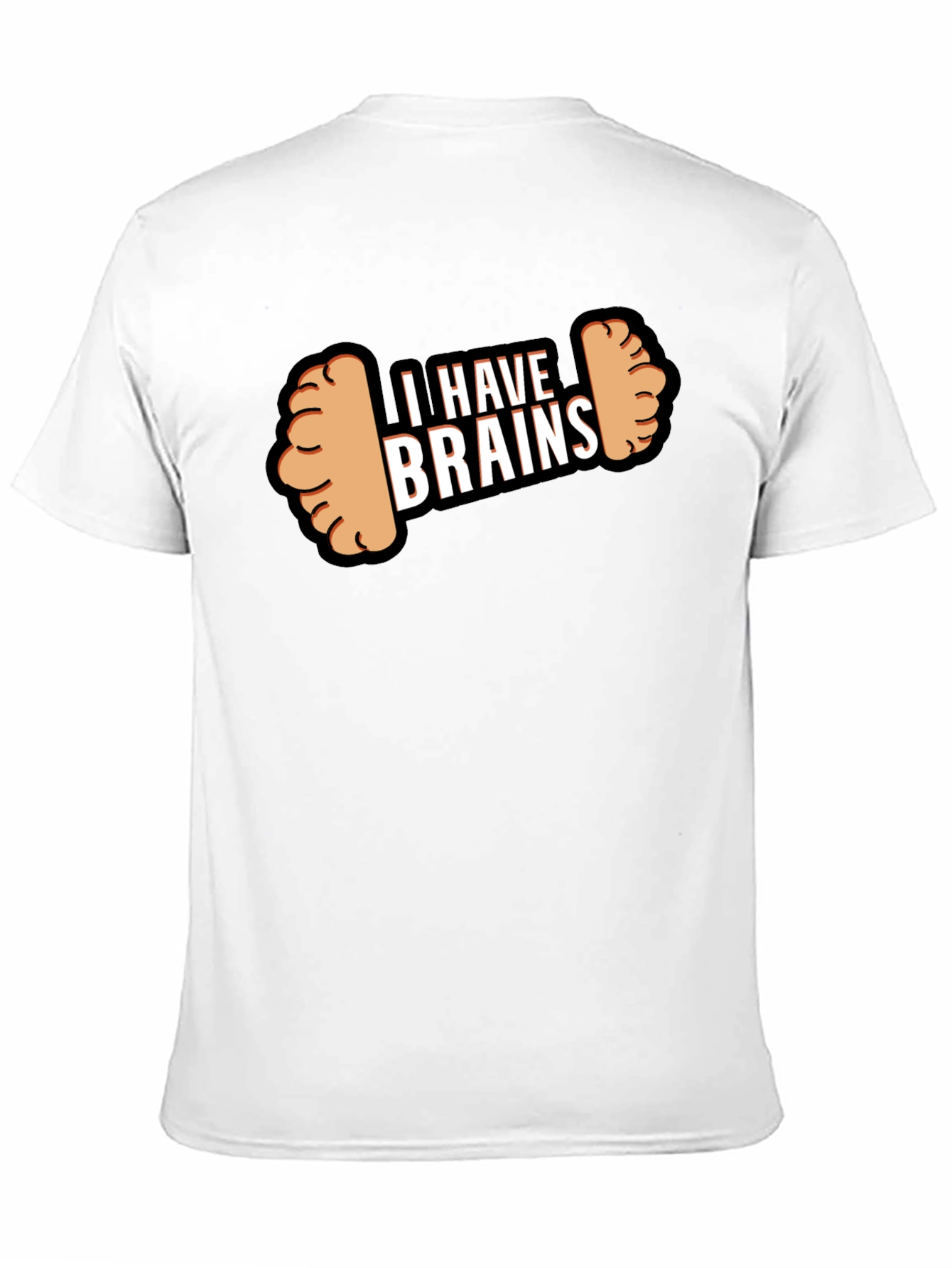 Black I Have Brains Dumbbell T-Shirt - Funny Gym Workout Tee view 11