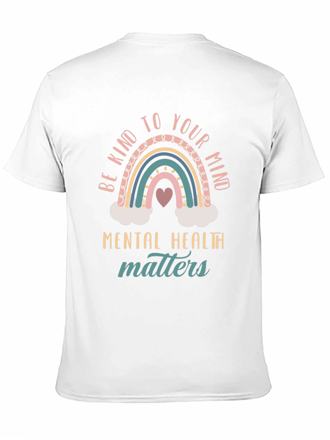 Black Be Kind To Your Mind Mental Health Matters T-Shirt view 11