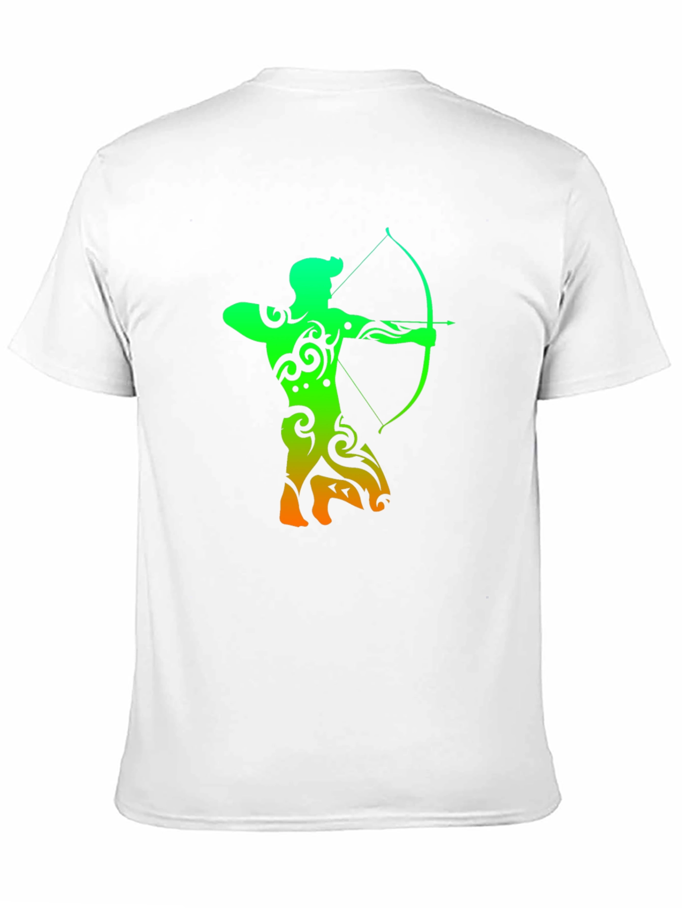 Black Archery Silhouette Graphic T-Shirt - Cool Archer Design view 11
