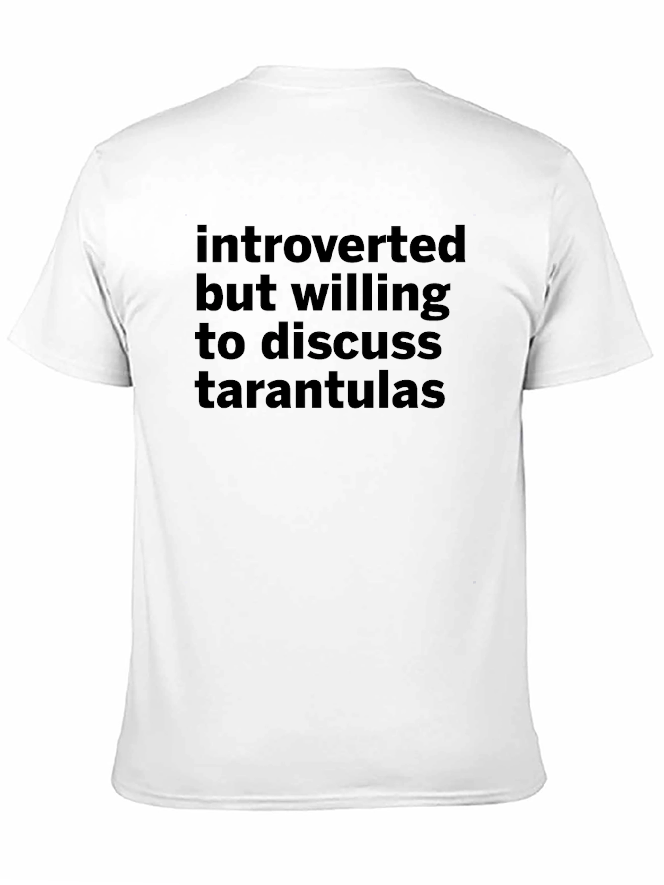 Black Introverted Tarantula T-Shirt view 11