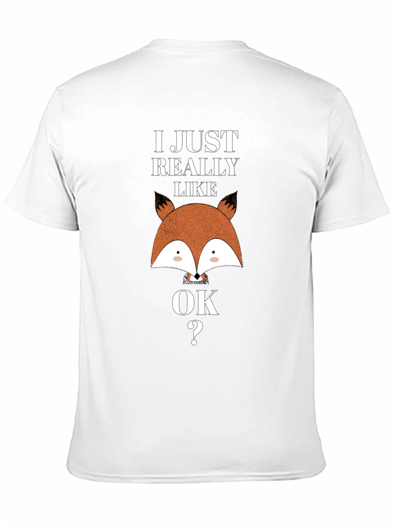 Black I Just Really Like Foxes OK T-Shirt view 11