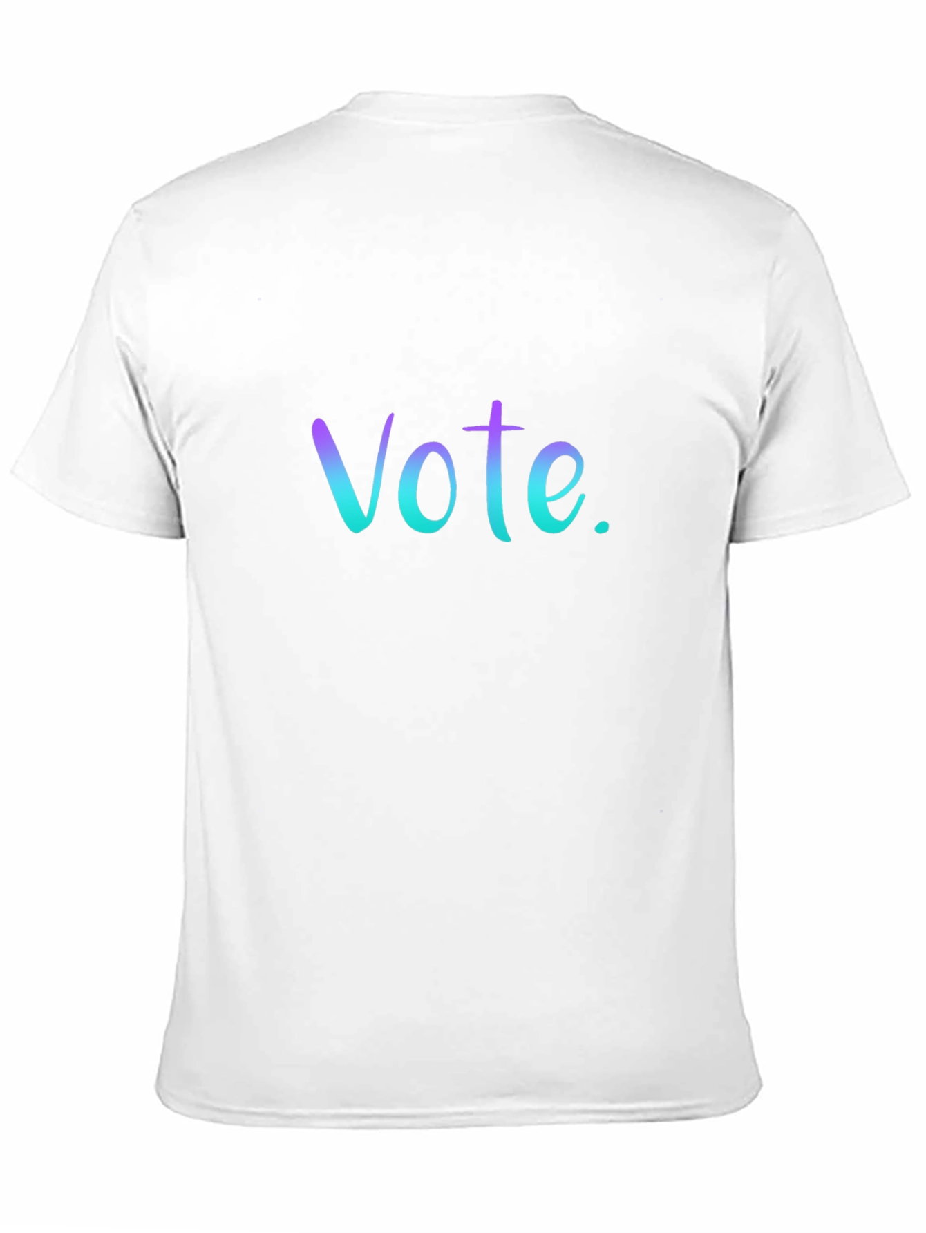 Black Vote T-Shirt: Gradient Lettering, Casual Fit view 11