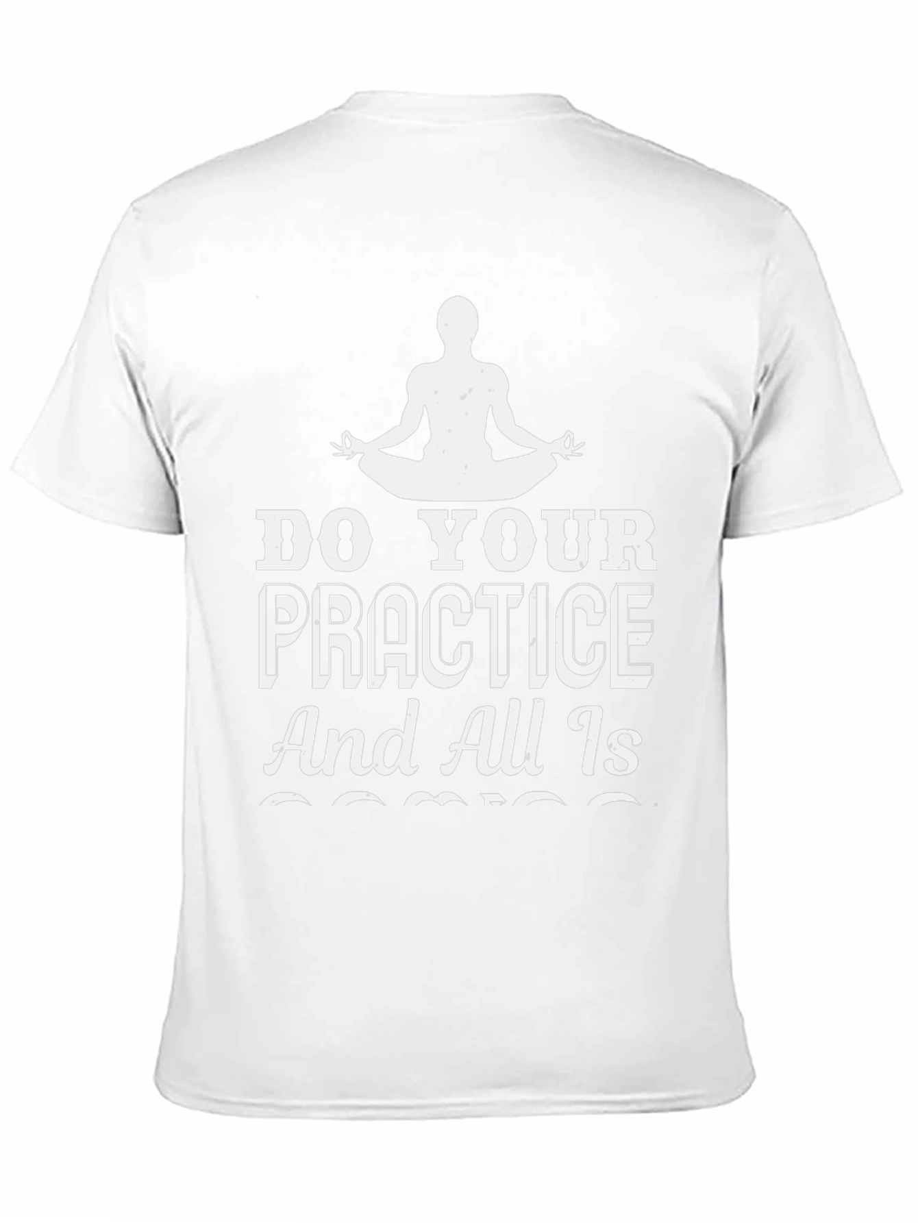 Black Yoga Practice T-Shirt - Zen and Mindfulness Tee view 11