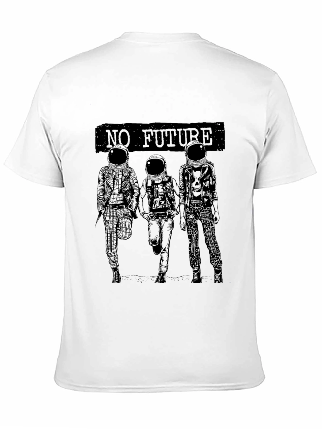 No Future Spaceman Graphic Tee - 11
