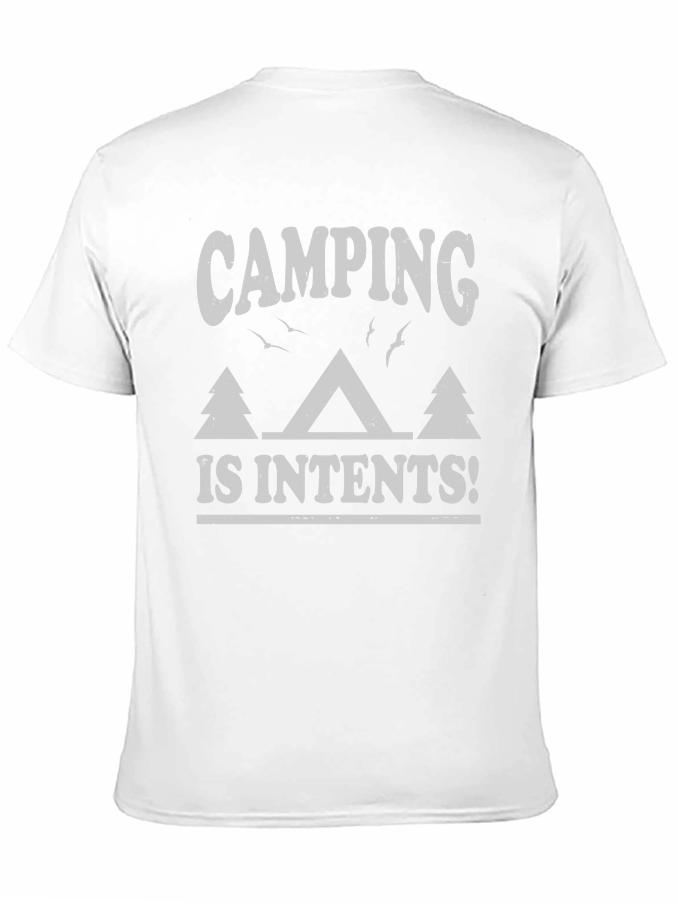 Black Camping is Intents T-Shirt - Nature Lover Tee view 11