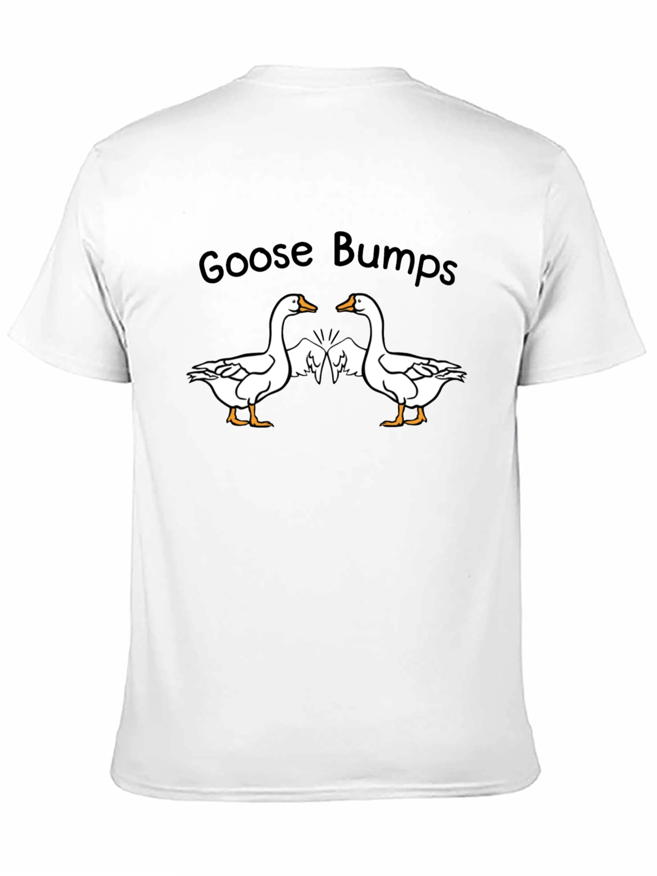 Black Goose Bumps T-Shirt - Funny Goose Tee view 11