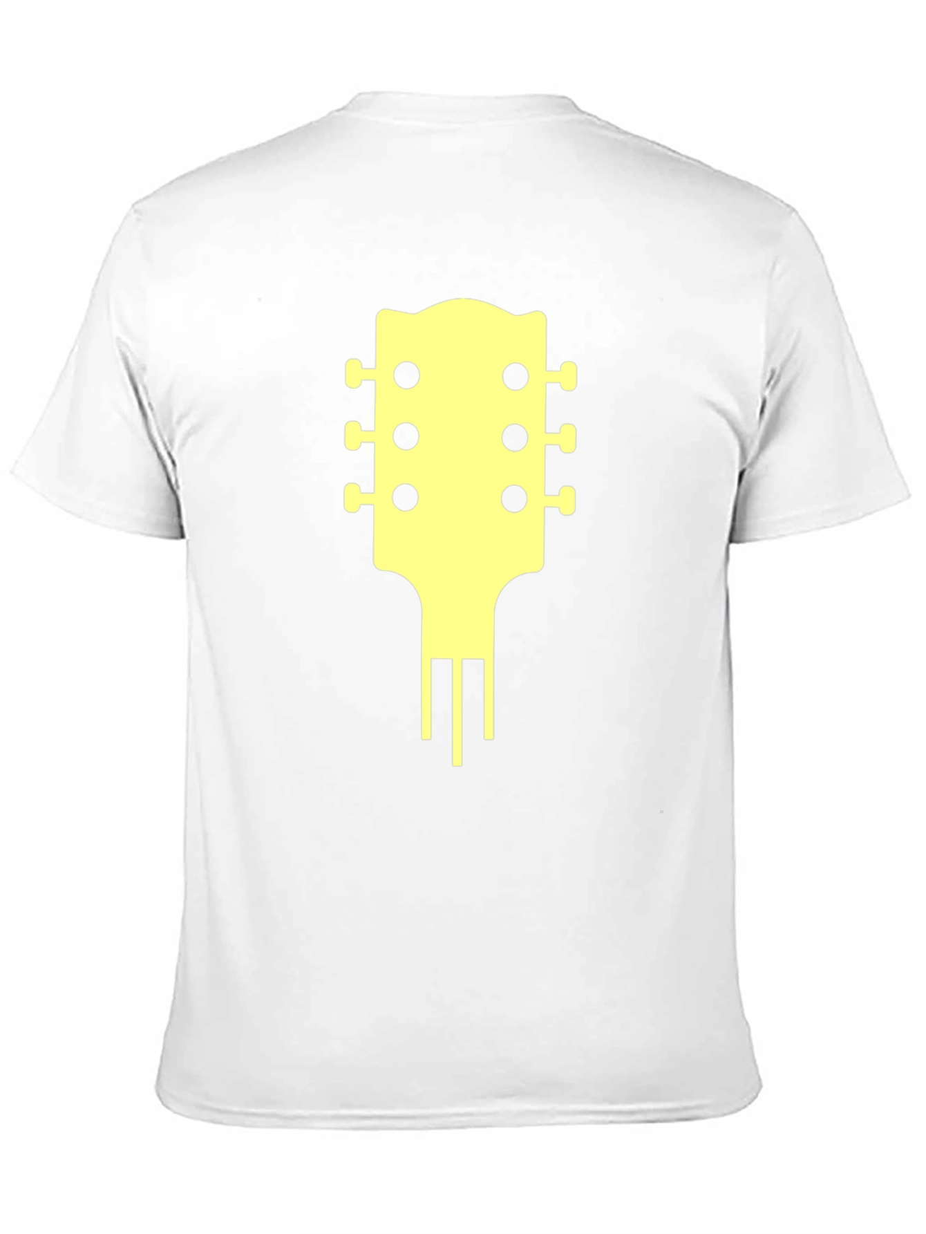 Black Guitar Headstock Graphic Tee view 11
