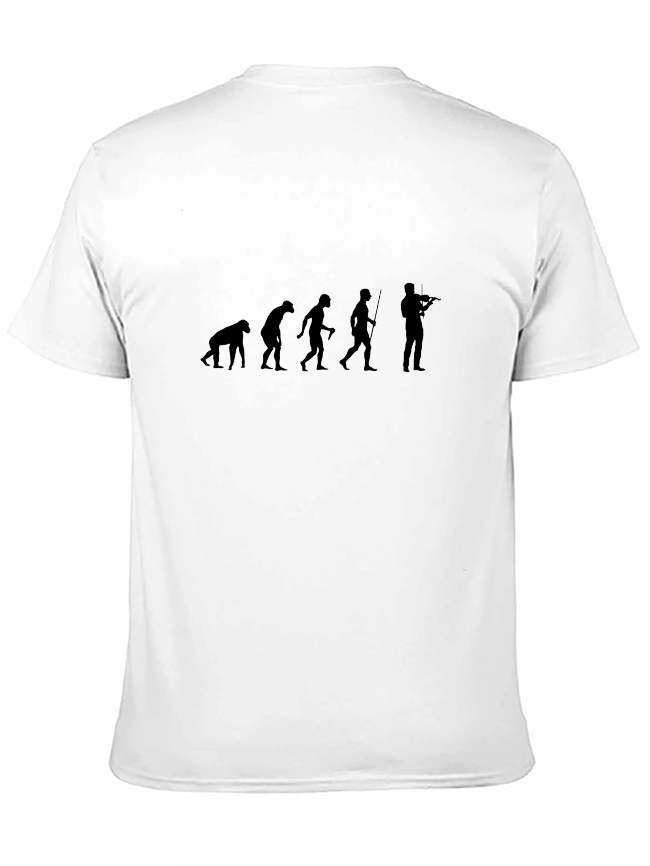 Black Evolution of Violinist Black T-Shirt view 11
