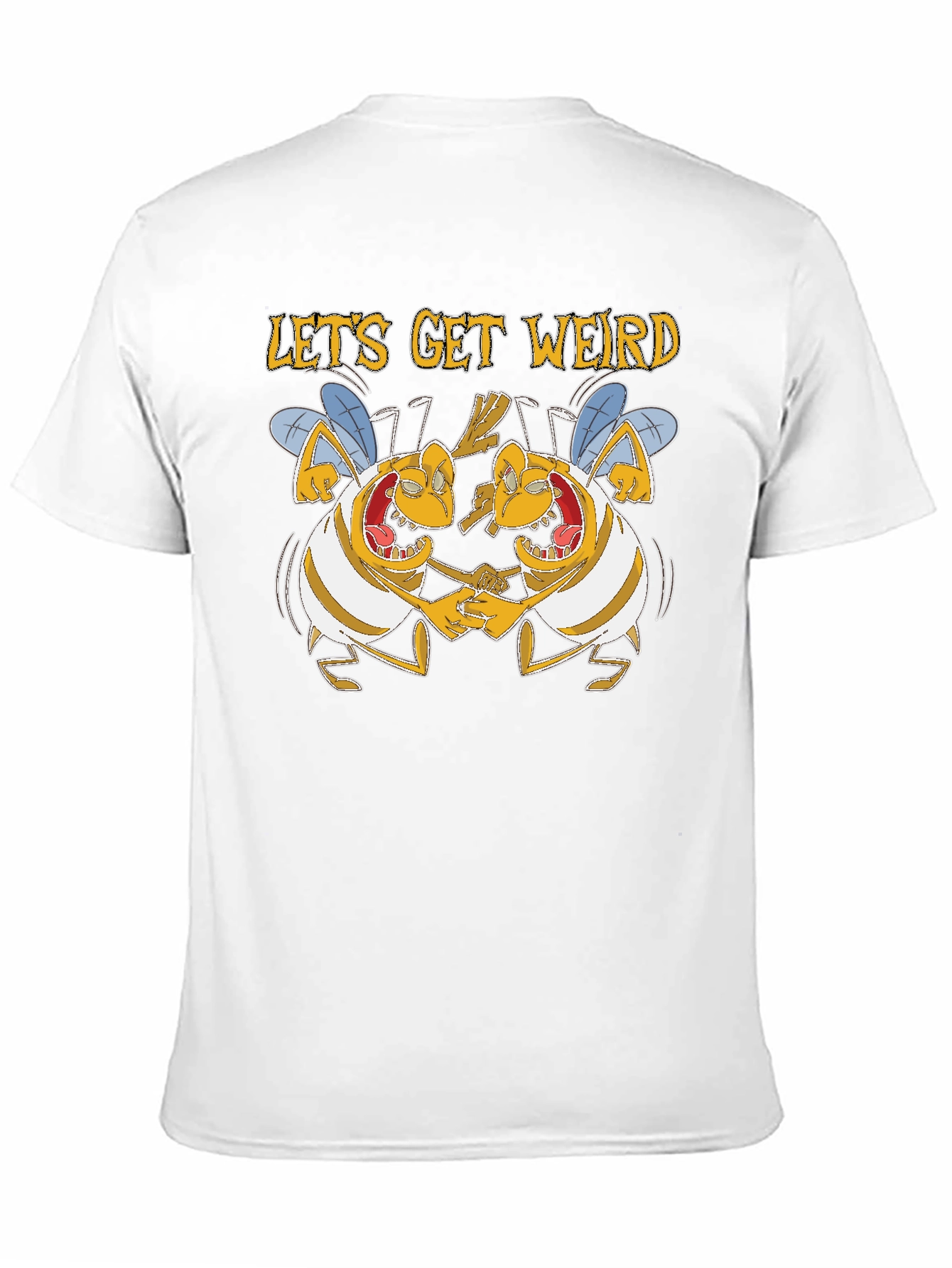 Black Lets Get Weird Graphic T-Shirt view 11
