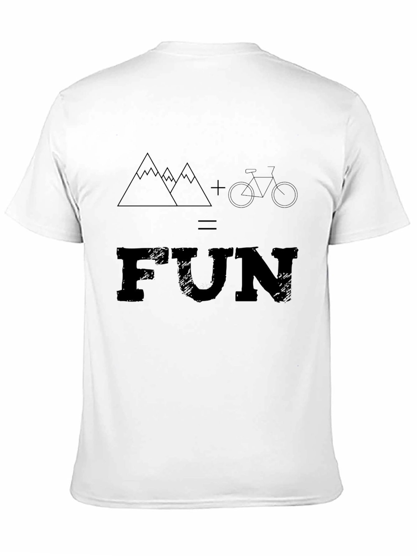 Black Mountain Bike FUN Graphic Tee - Black view 11