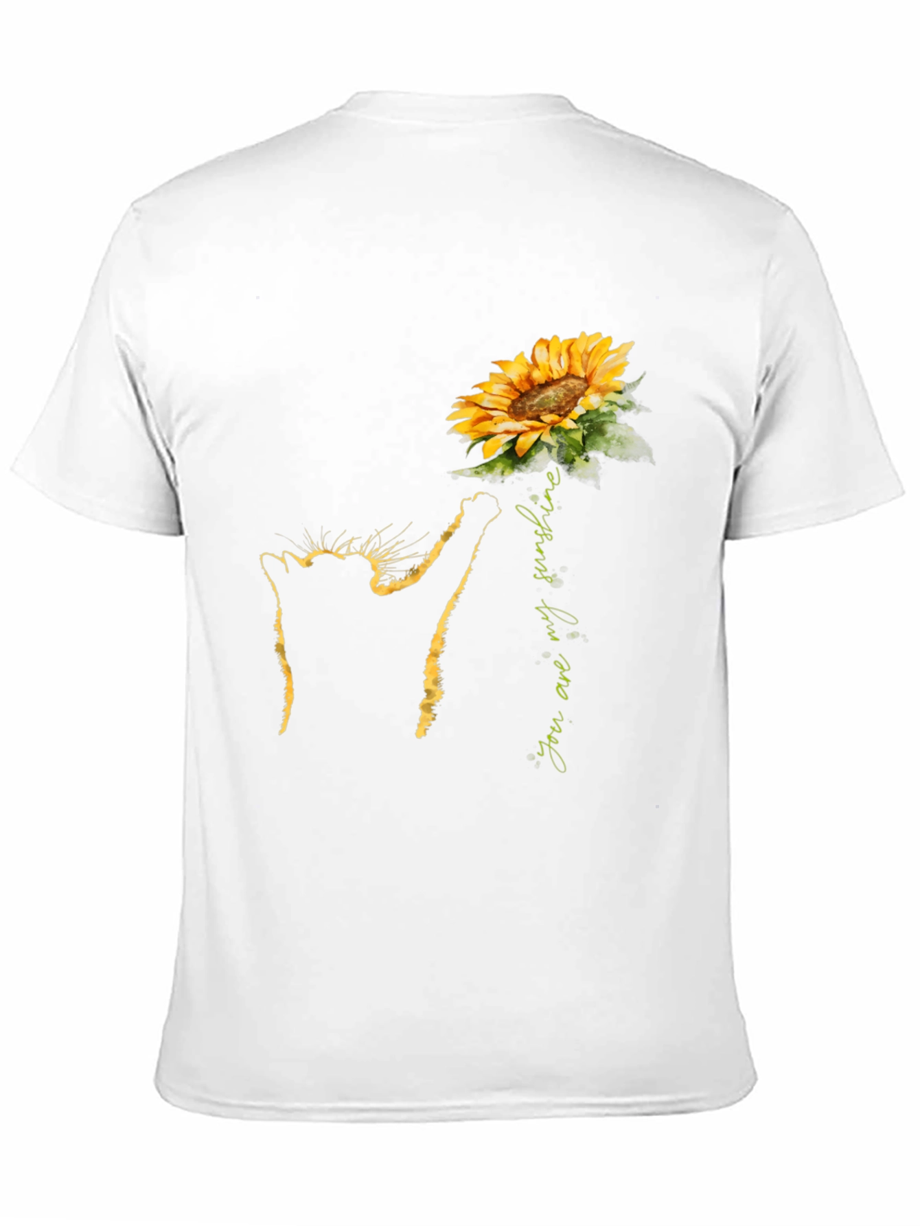 Black Cat Sunflower T-Shirt - You Are My Sunshine Tee view 11