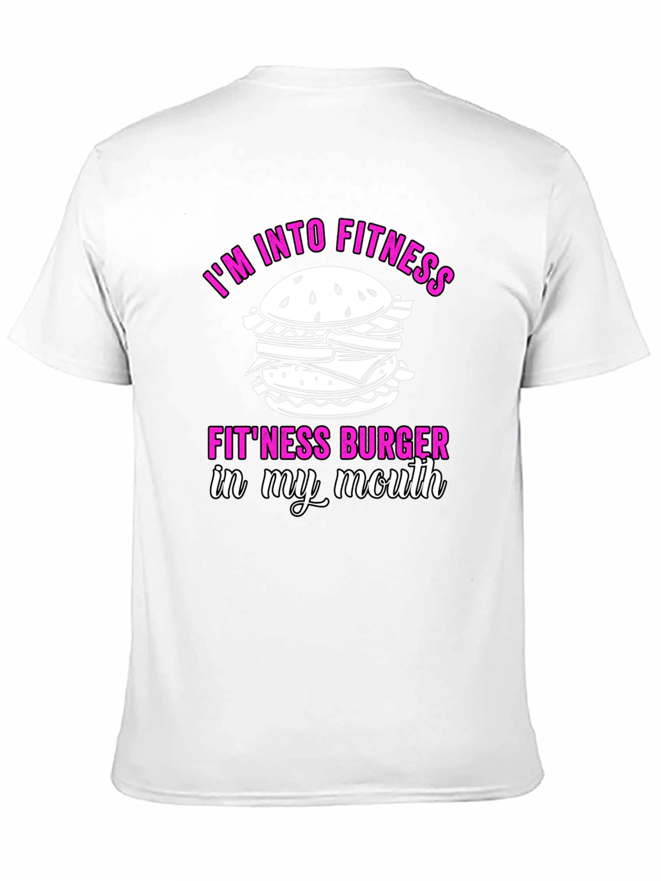 Black Fitness Burger Graphic T-Shirt - Funny Workout Tee view 11