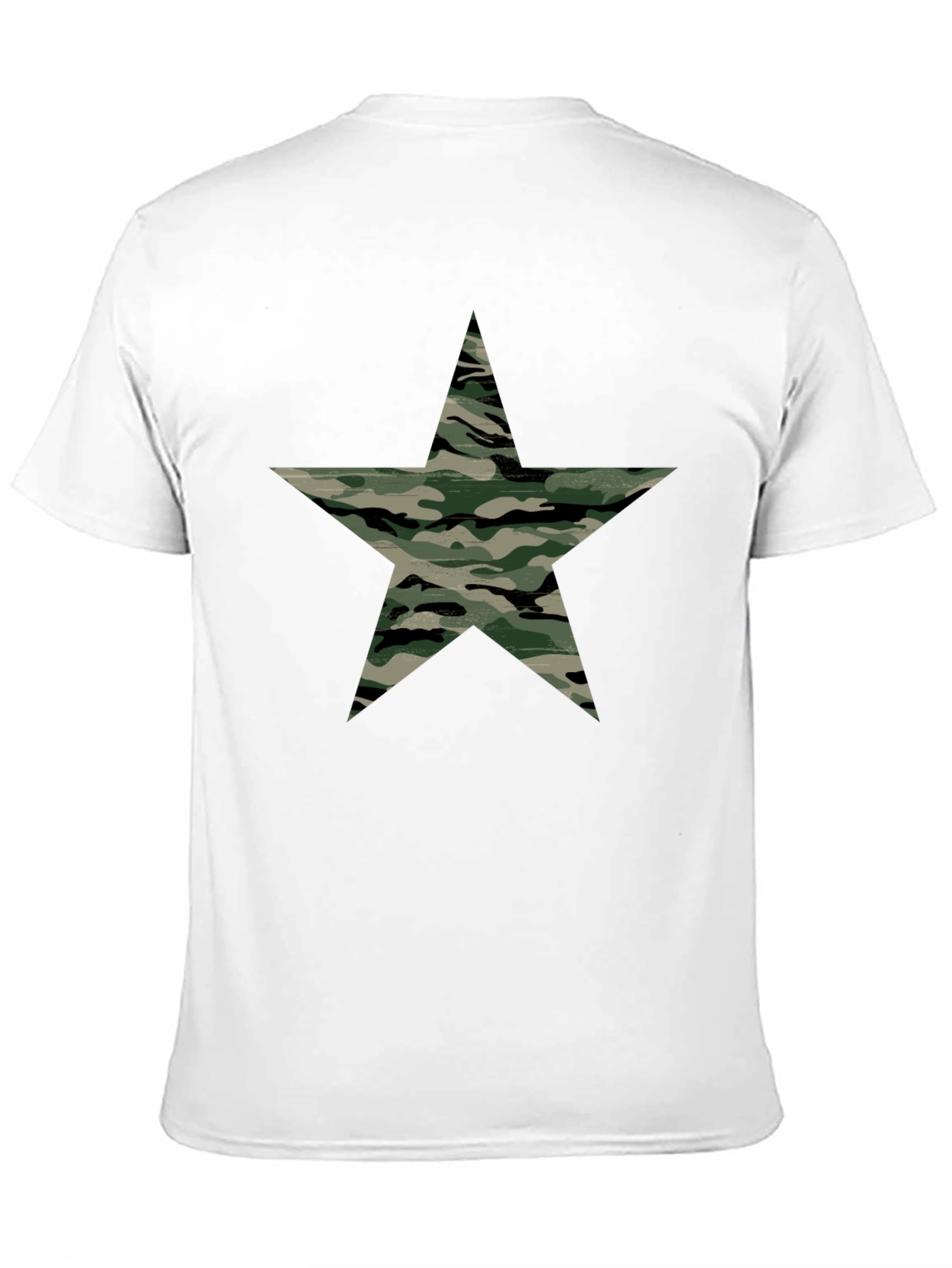 Black Camo Star Graphic Black T-Shirt view 11