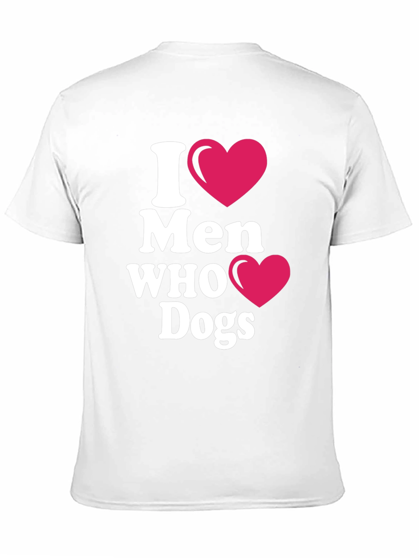 Black I Heart Men Who Love Dogs T-Shirt view 11