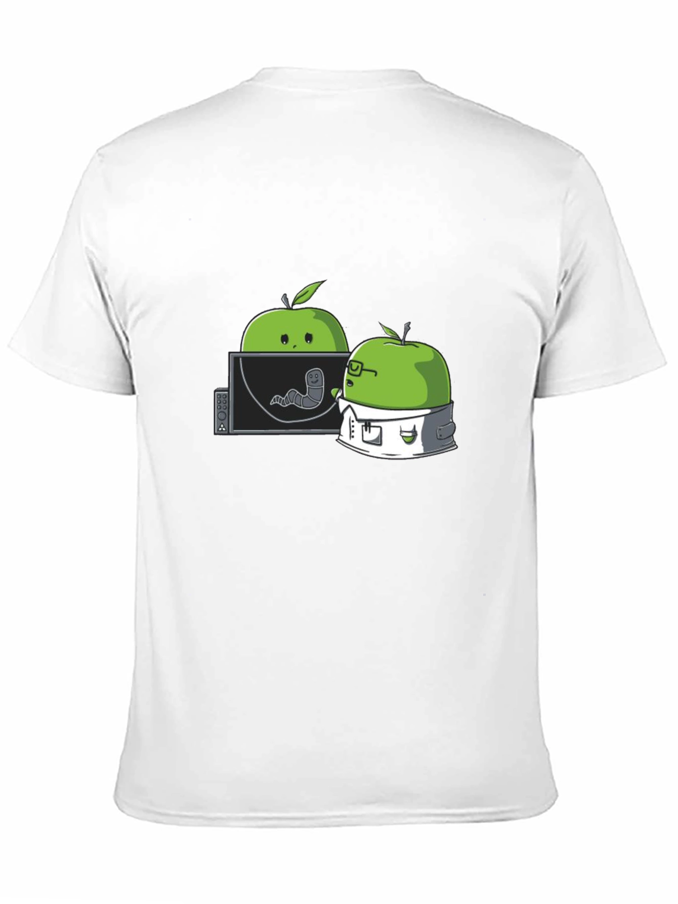 Black Apple Worm Lab T-Shirt - Funny Science Tee view 11