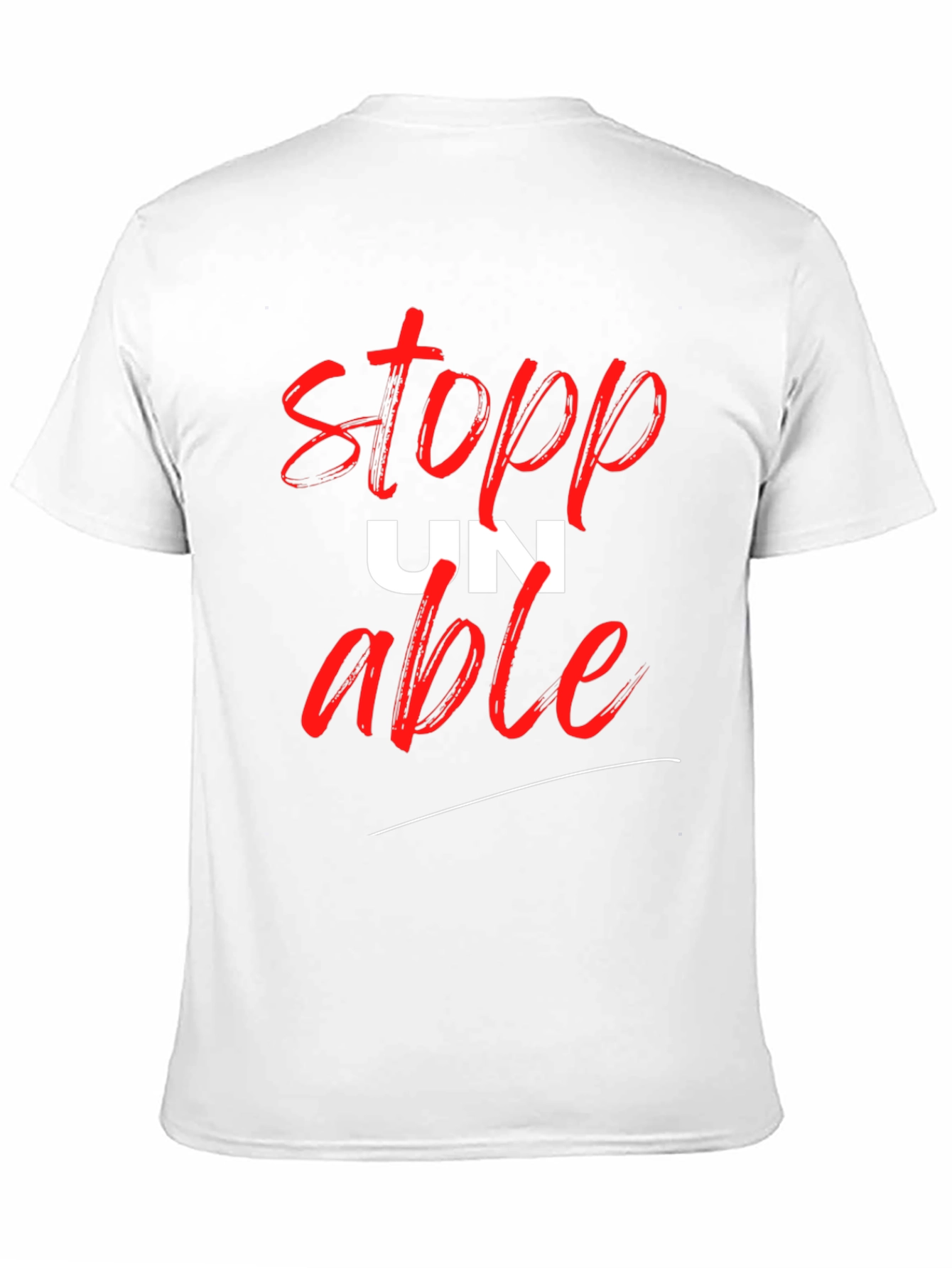 Black Unstoppable Graphic T-Shirt - Black Cotton Tee view 11