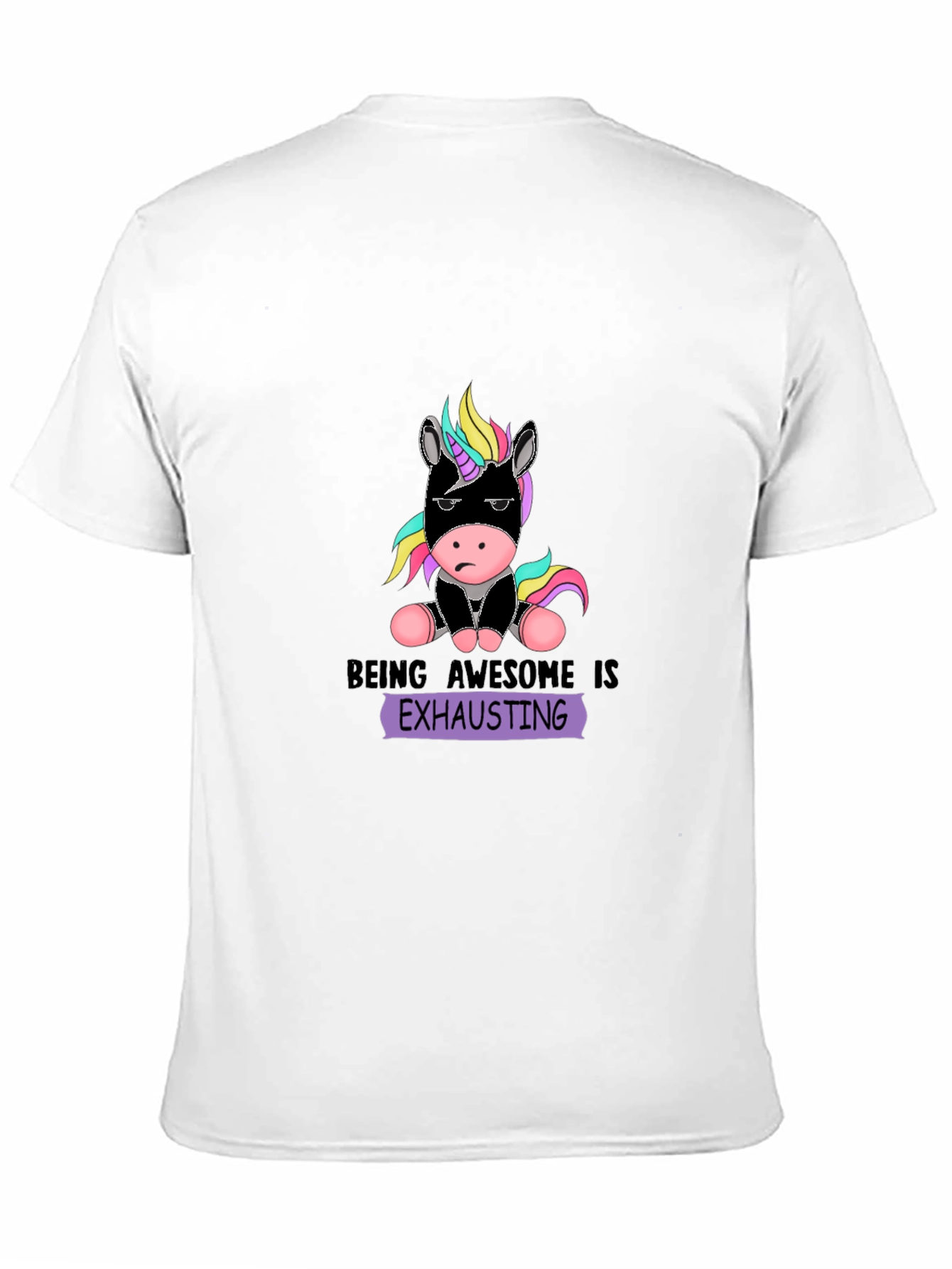 Black Being Awesome Is Exhausting T-Shirt view 11
