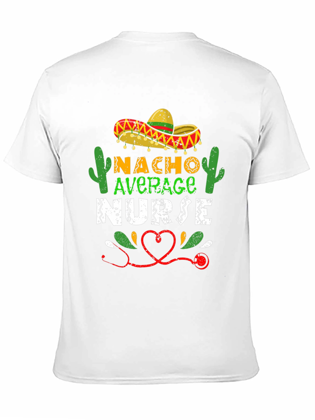 Black Nacho Average Nurse T-Shirt - Fun Medical Apparel view 11