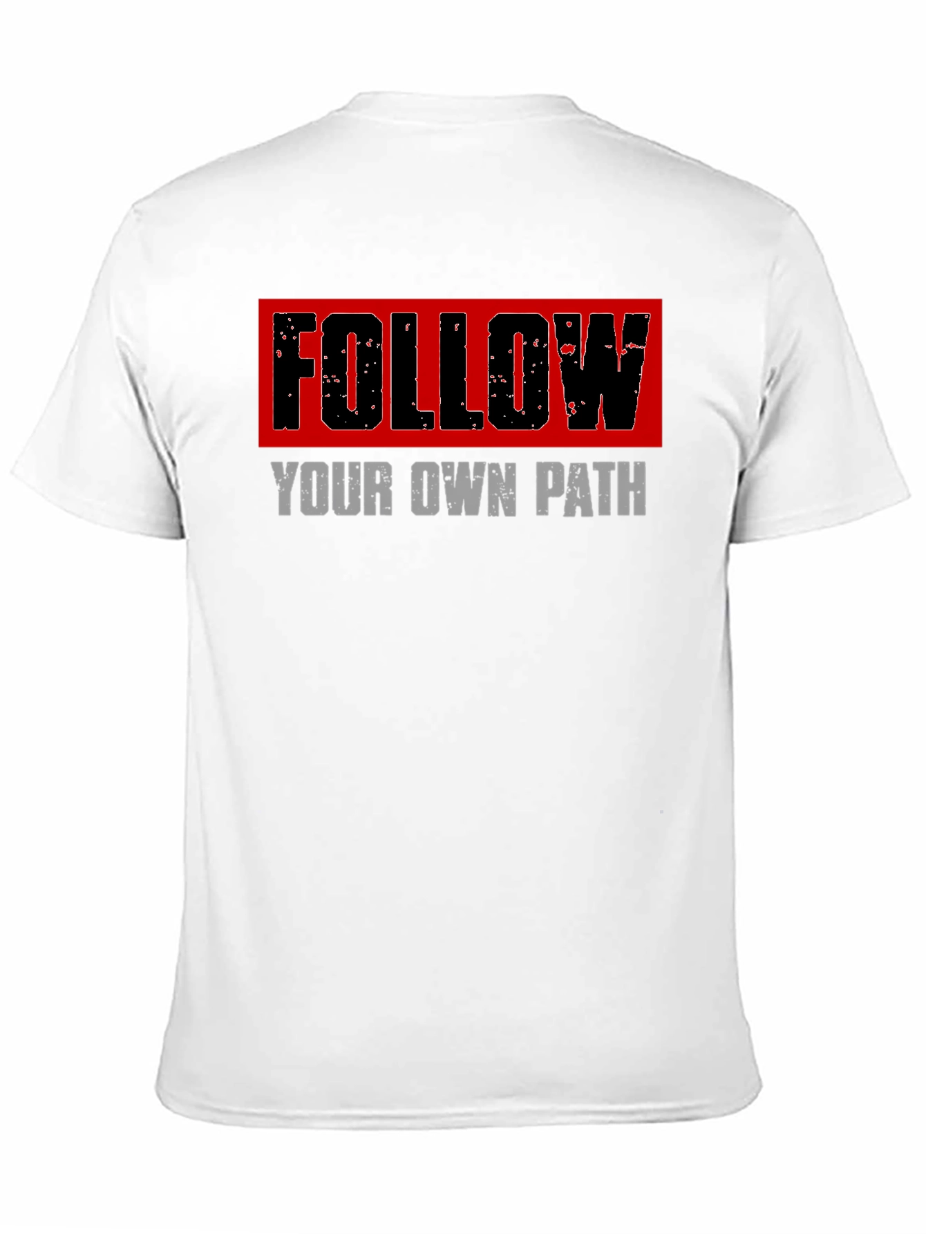 Black Follow Your Own Path Graphic Tee - Black view 11