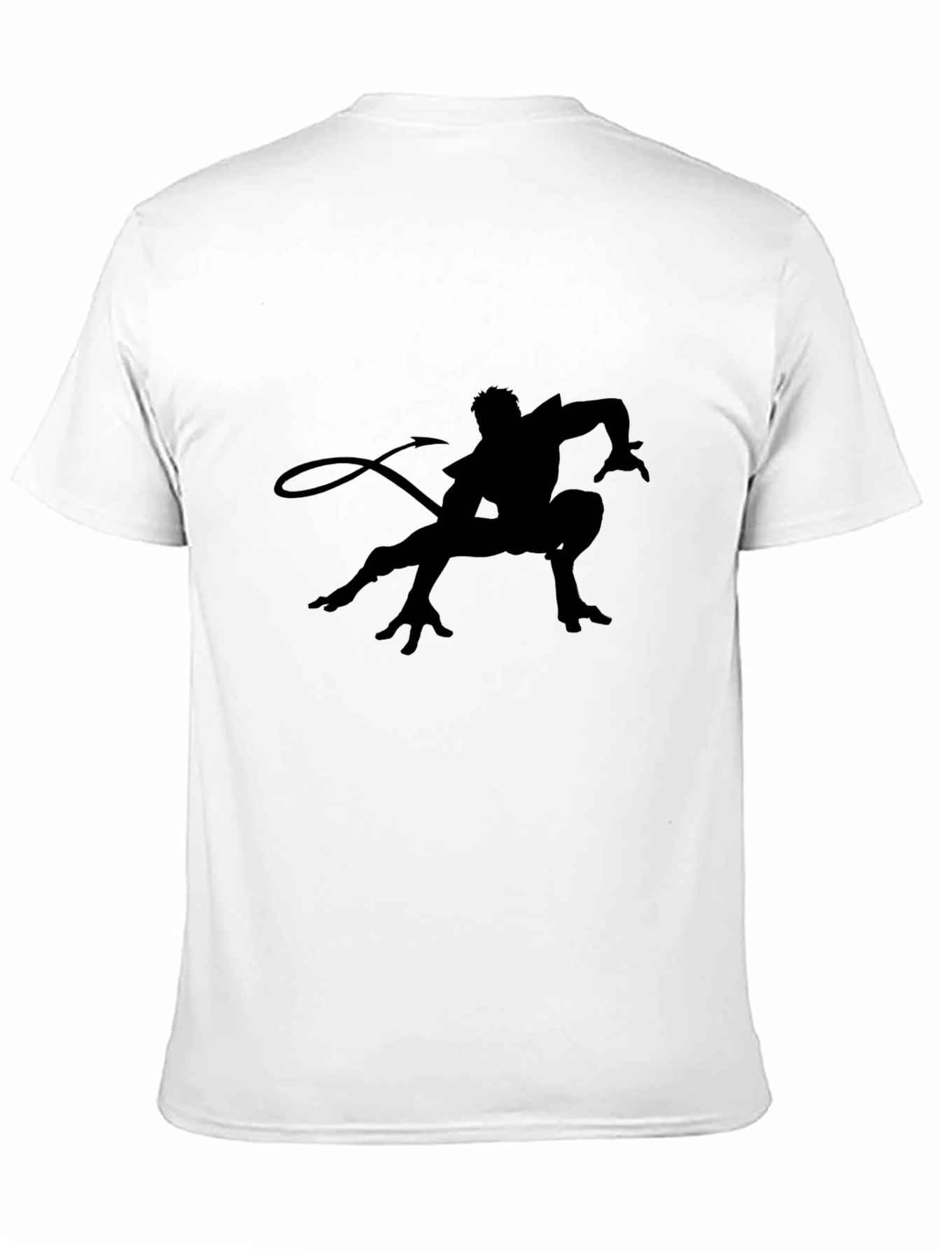 Black Black T-Shirt with Silhouette Graphic view 11