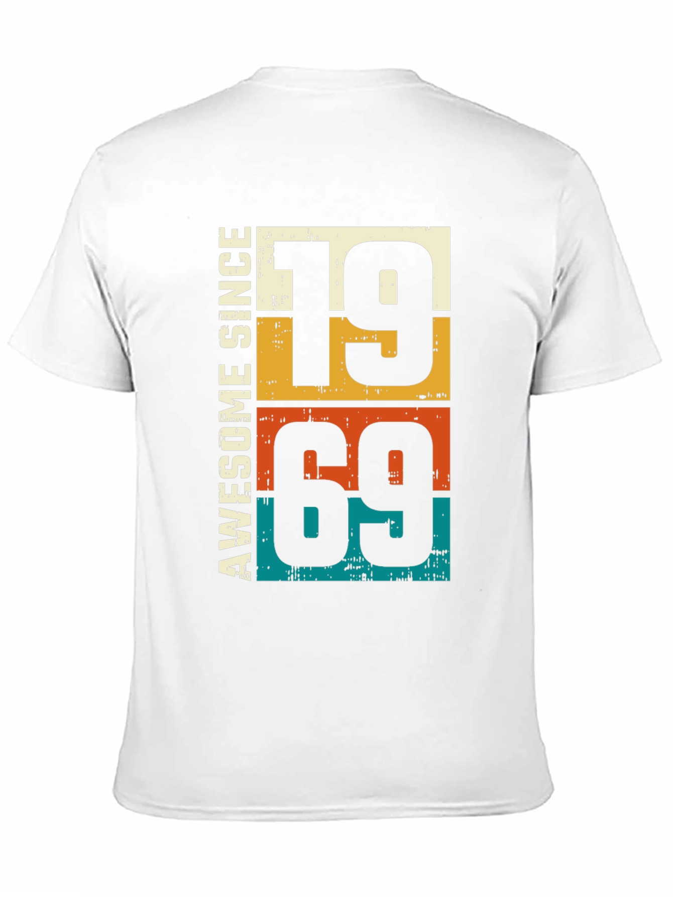 Black Awesome Since 1969 - Retro Birthday Tee view 11