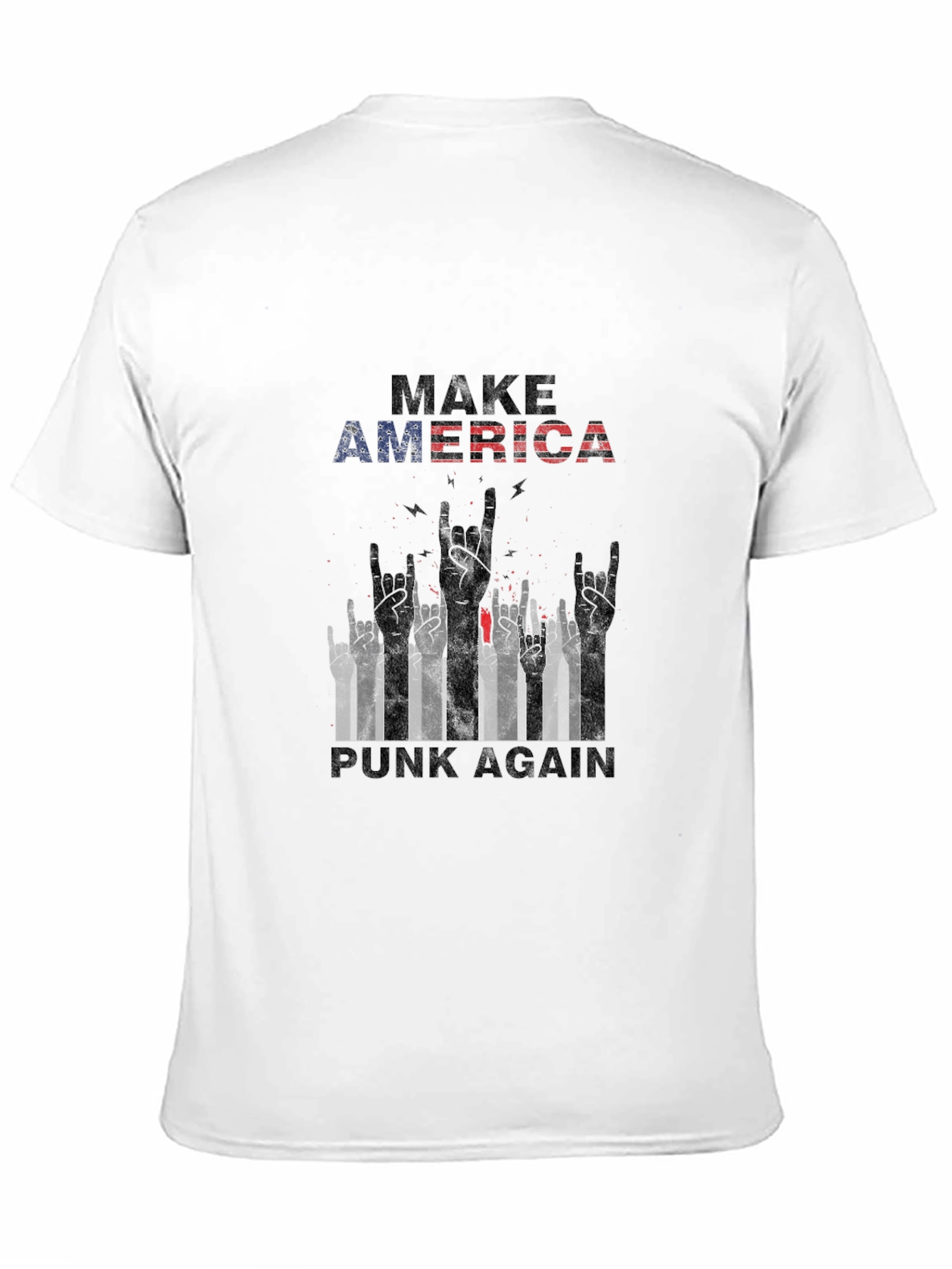 Black Make America Punk Again Graphic Tee view 11