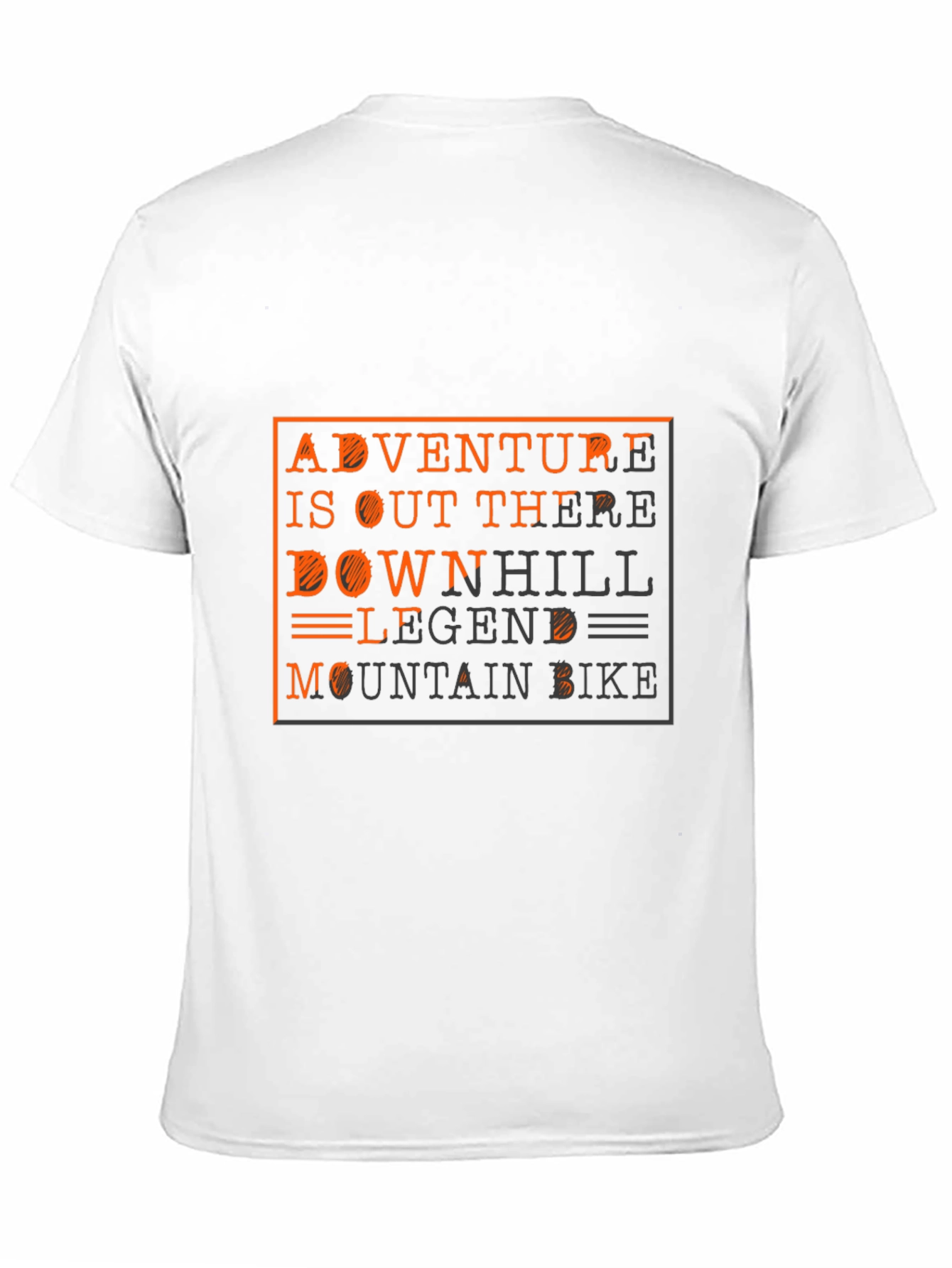 Black Adventure Mountain Bike Graphic Tee view 11