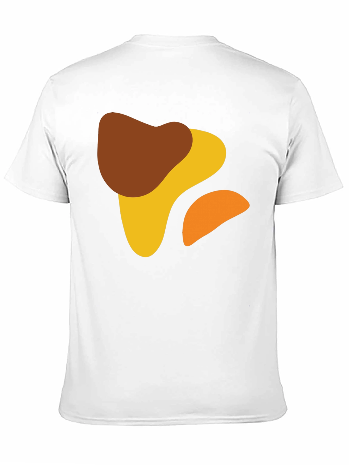 Black Abstract Shapes Black T-Shirt - Modern Art Design view 11