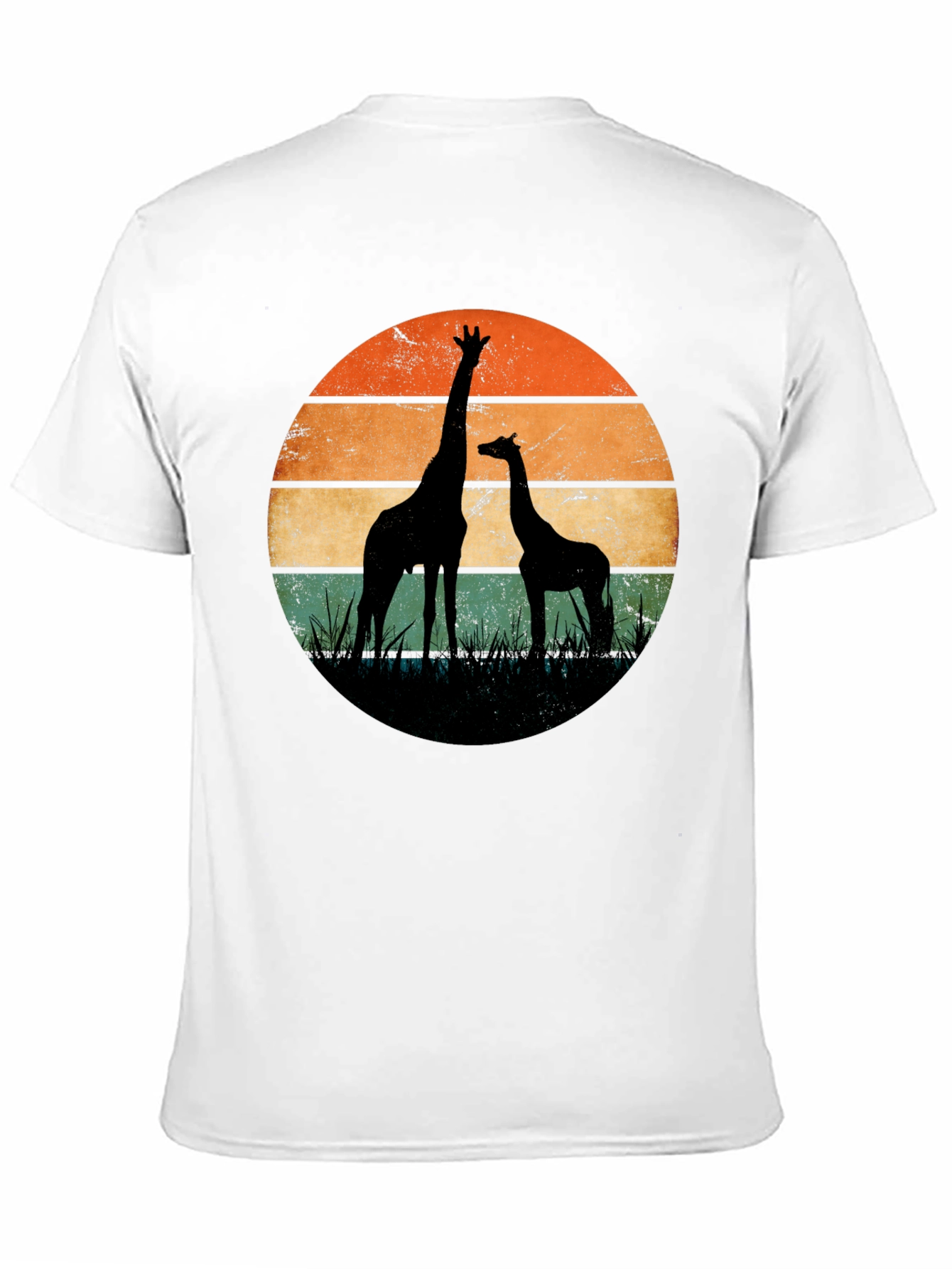 Black Giraffe Sunset Graphic Tee view 11