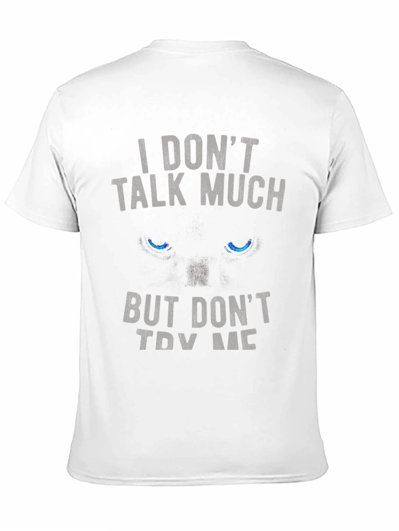 Black I DON'T TALK MUCH Black Graphic T-Shirt view 11