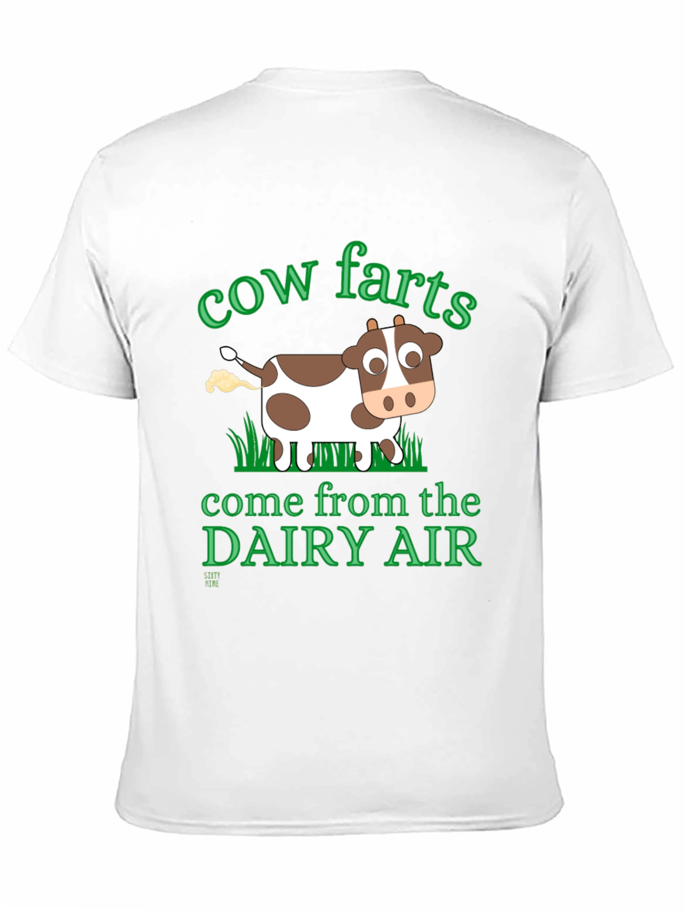 Black Cow Farts Dairy Air Graphic T-Shirt view 11