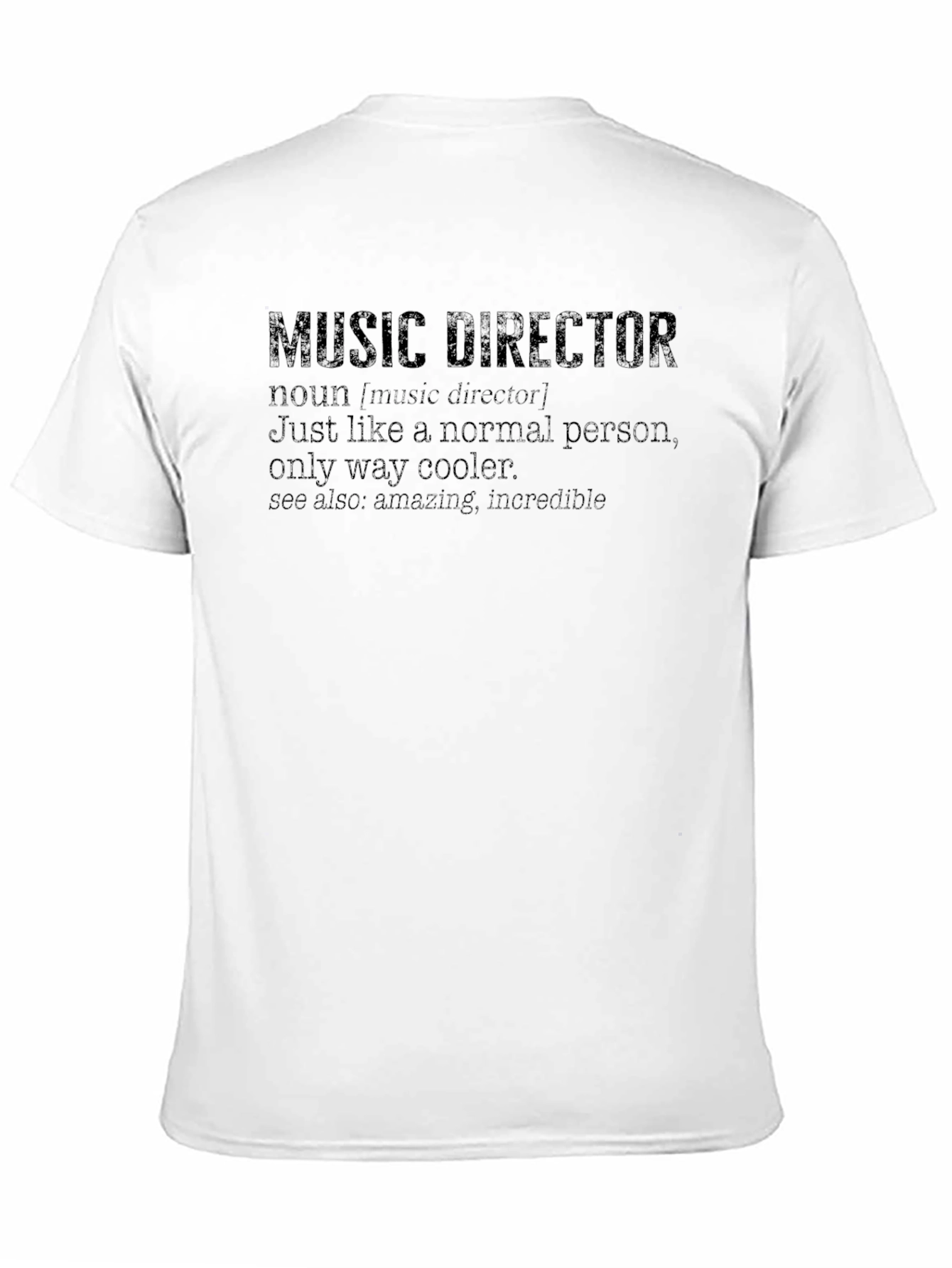 Black Music Director Definition Black T-Shirt view 11