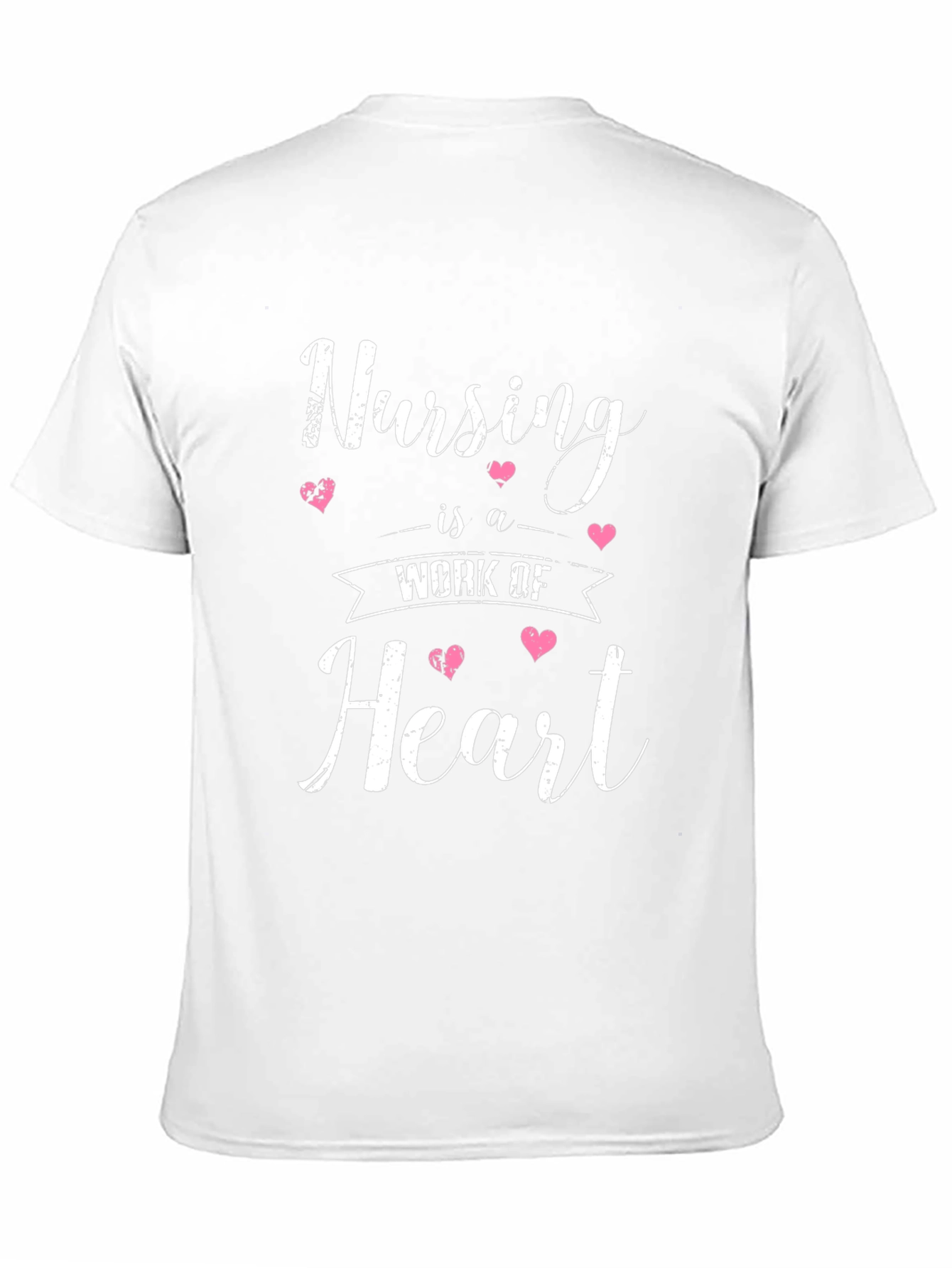 Black Nursing is a Work of Heart T-Shirt view 11
