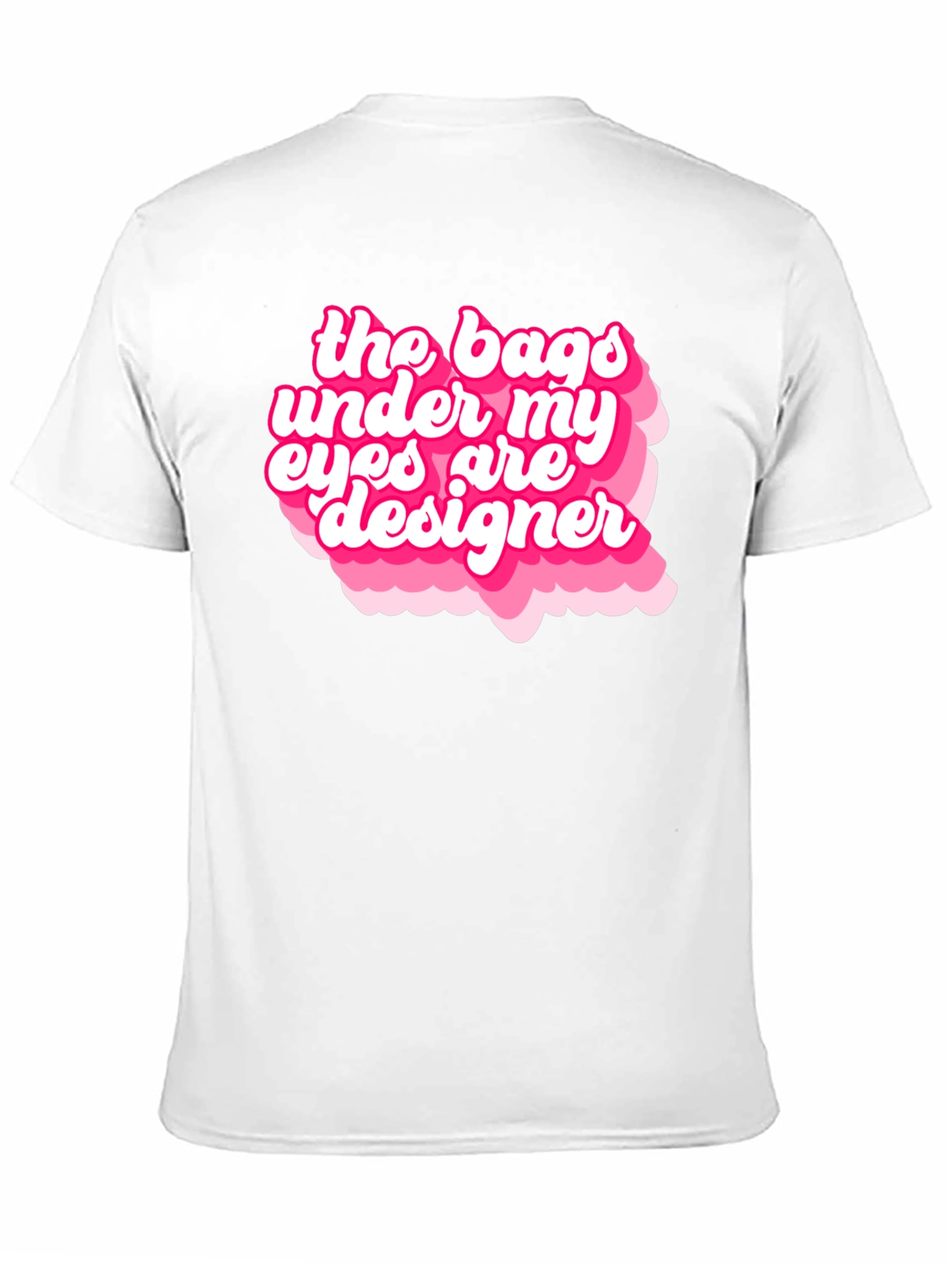 Black Designer Bags Under My Eyes Graphic T-Shirt view 11