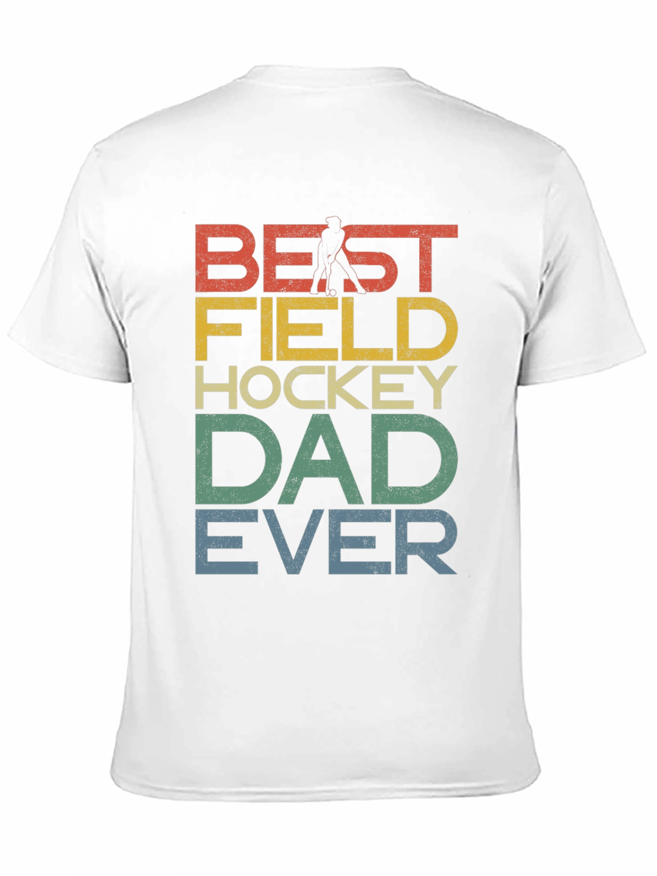 Black Best Field Hockey Dad Ever Graphic T-Shirt view 11