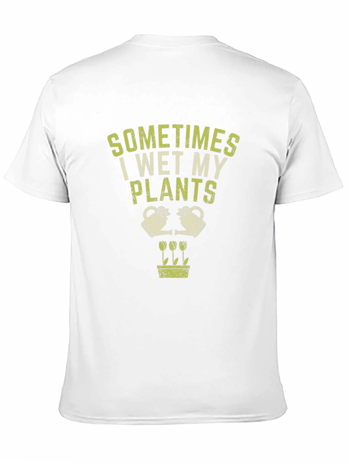 Black Funny Gardening T-Shirt: Sometimes I Wet My Plants view 11