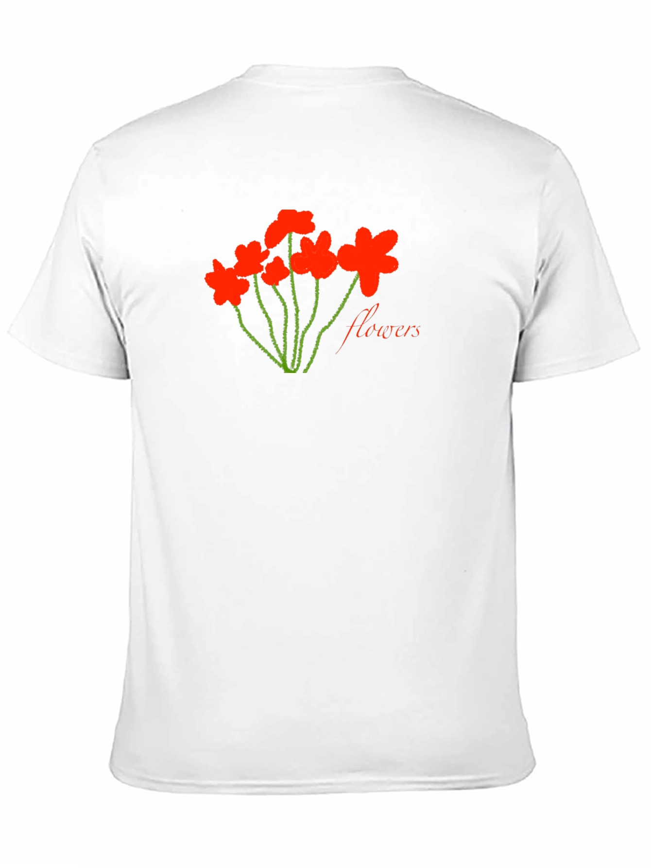 Black Flowers Graphic Tee - Soft Cotton Blend view 11